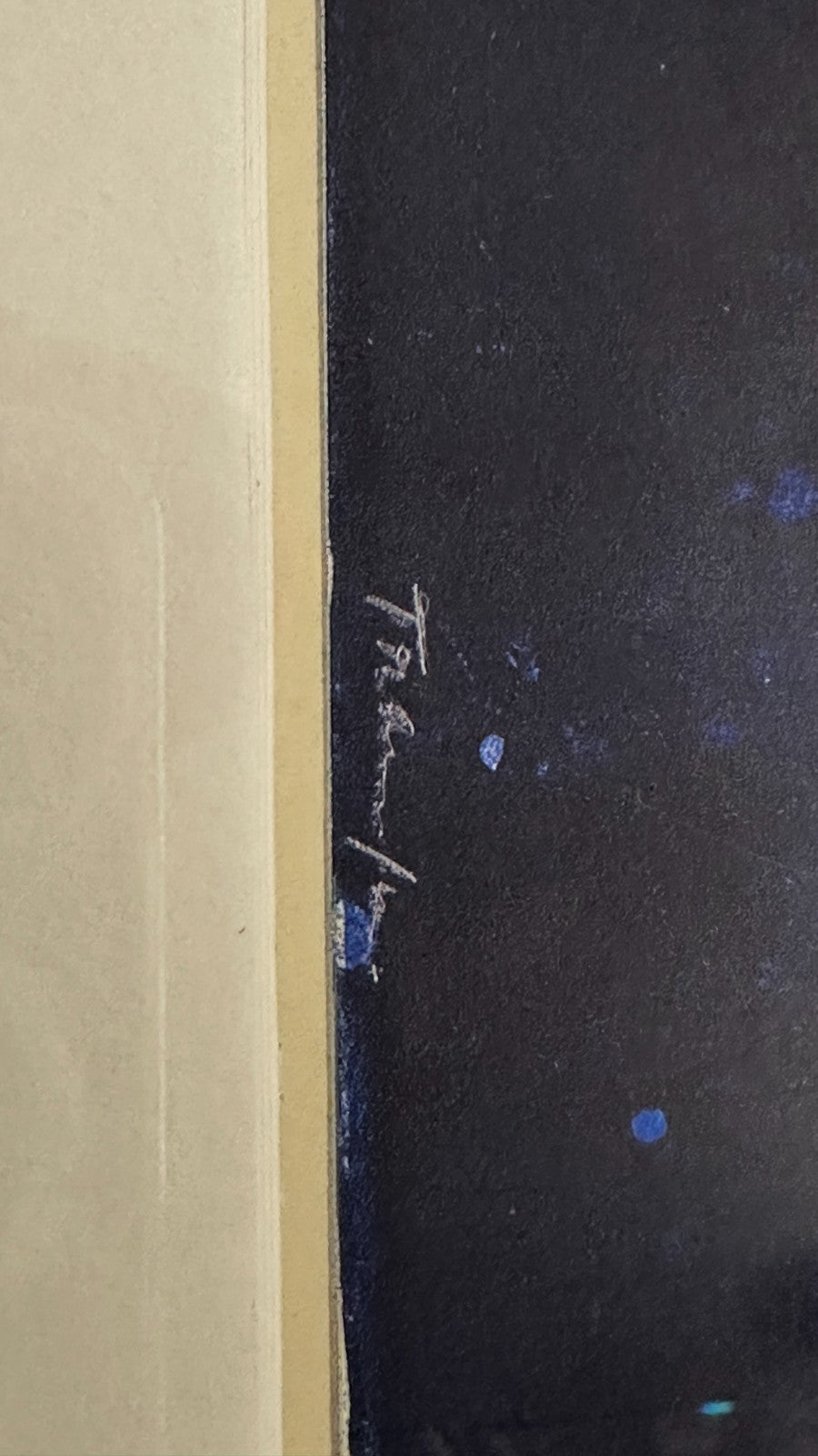 Klaus Heider – Mischtechnik E.A. - signiert - gerahmt hinter Glas, Passepartout4