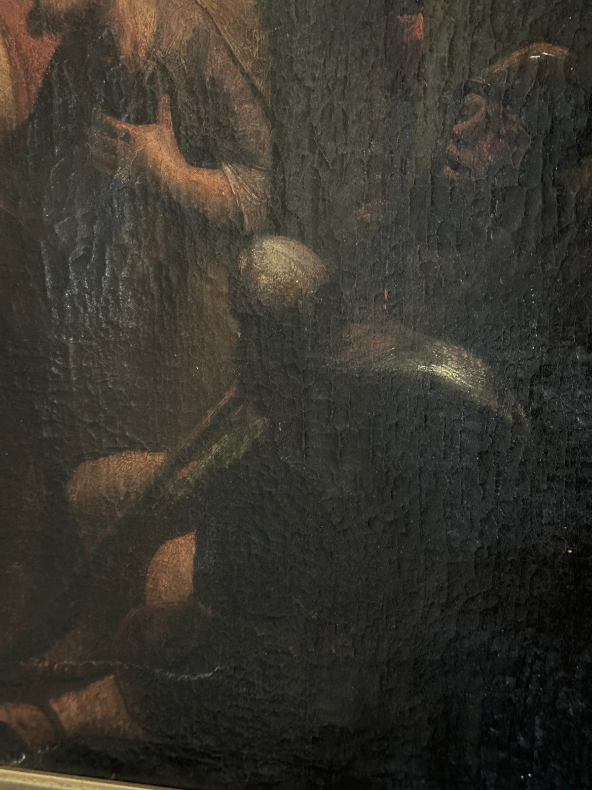 Ölgemälde „Biblische Szene mit Engel Raphael und Tobit?“ – um 18./19. Jh.7
