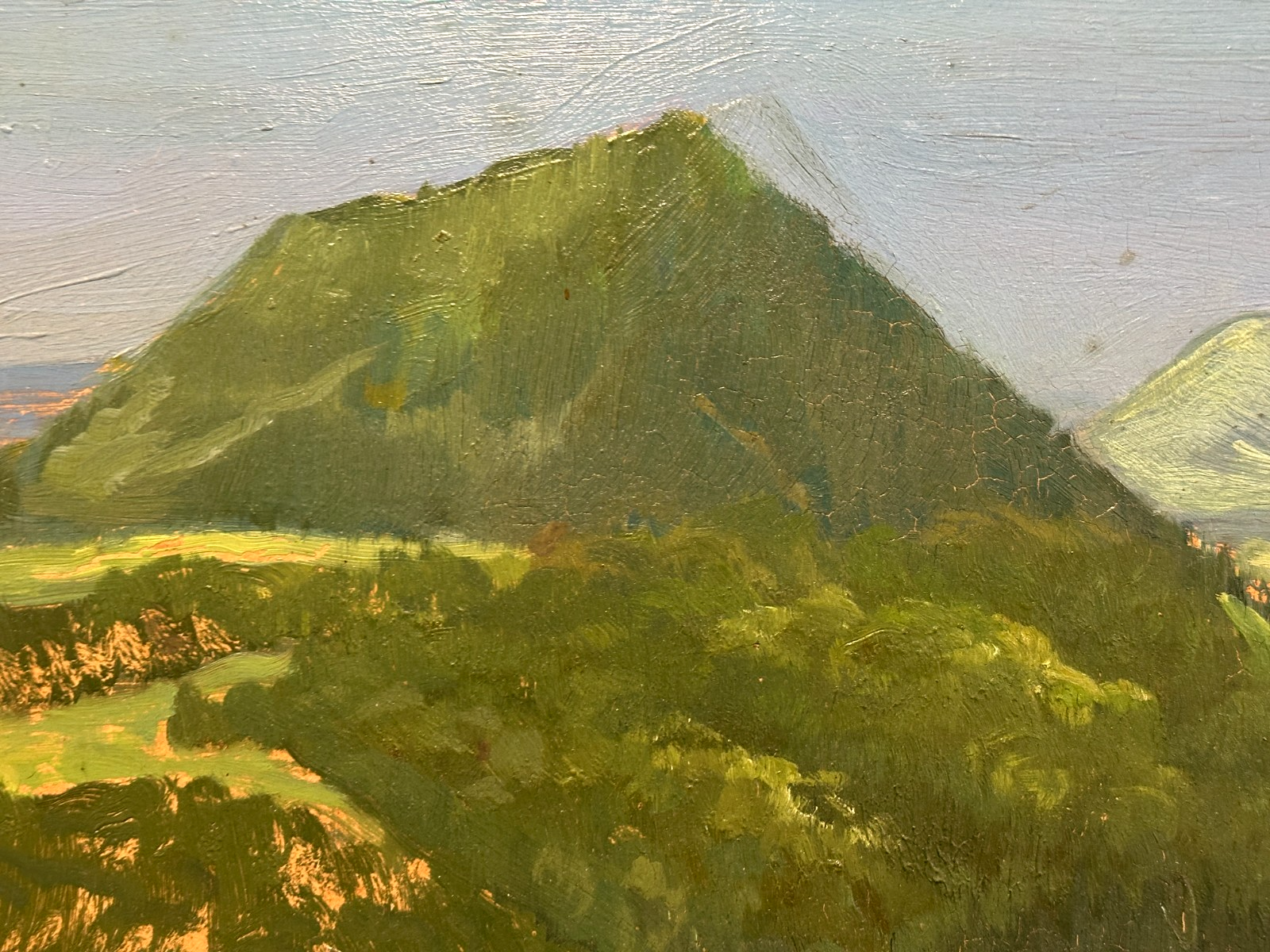 Eugen Krauss (1881–1962) – Kaiserberge Hohenstaufen Rechberg Stuifen - Öl auf Pl2