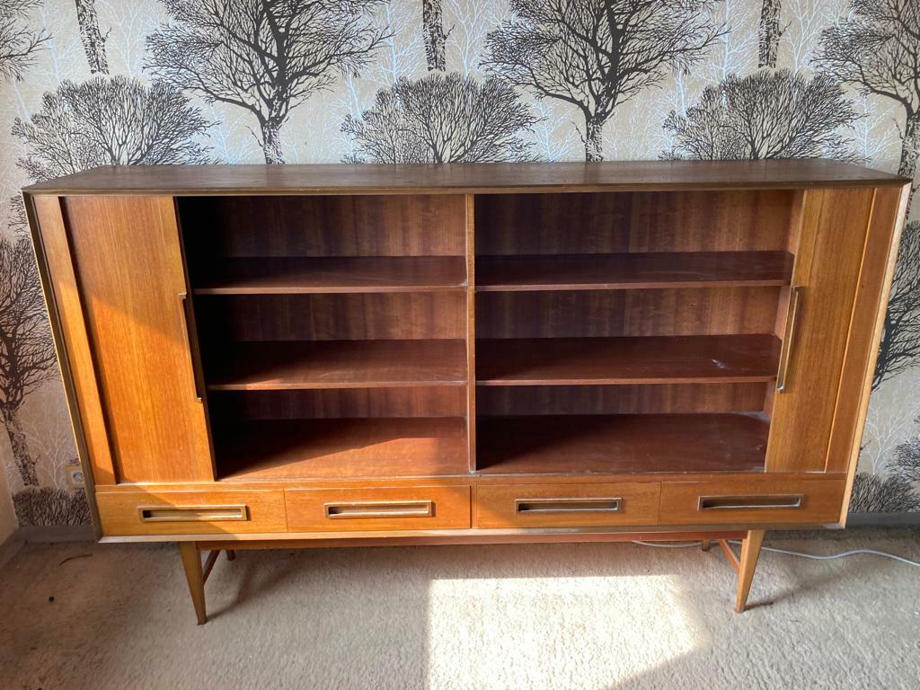 dänischer Rollladenschrank Aktenschrank - Teak - 60er Jahre - unrestauriert2