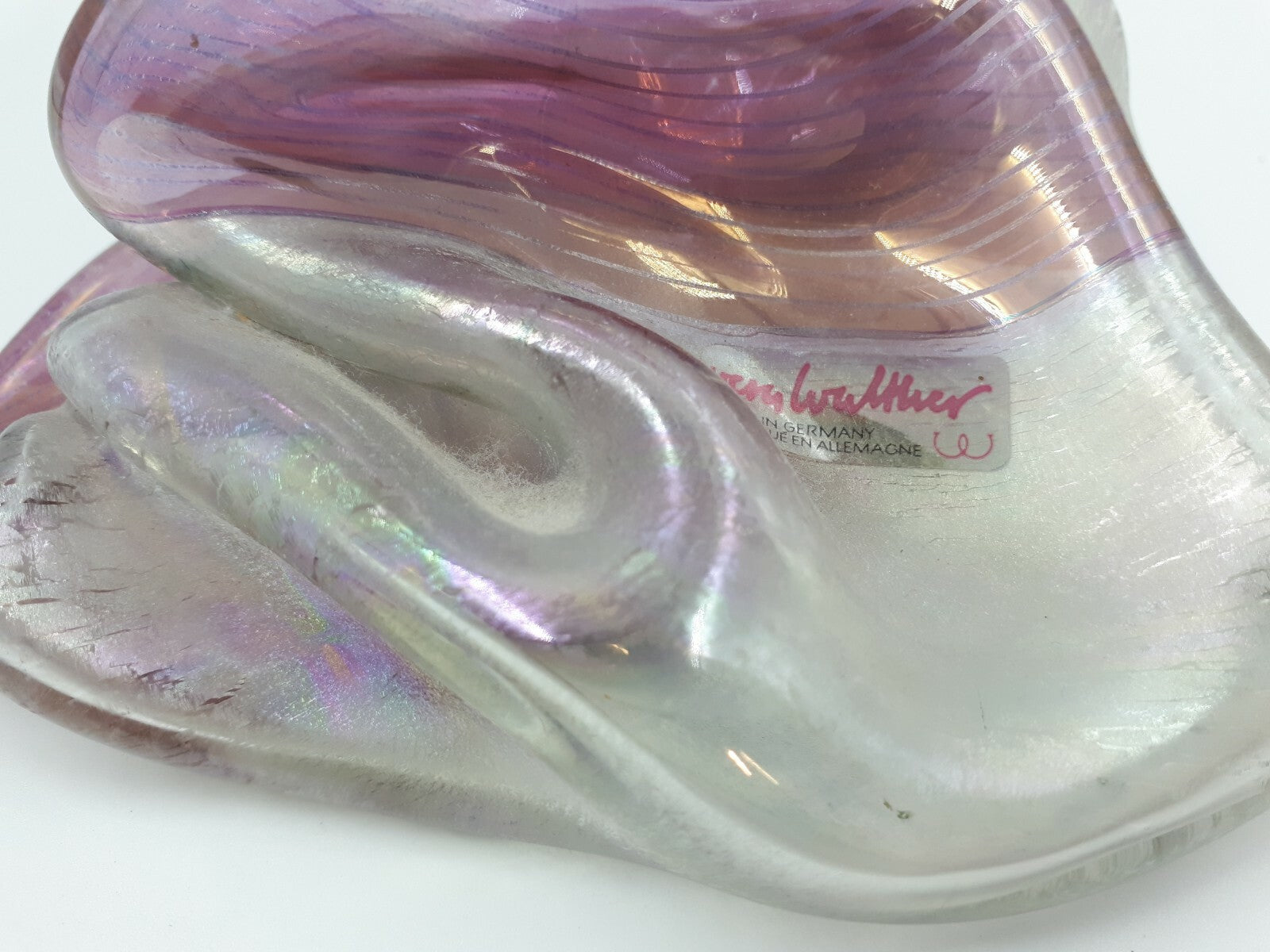 Cobra Vase - Design Heiner Düsterhaus für Vera Walther Studioglas - signiert 7