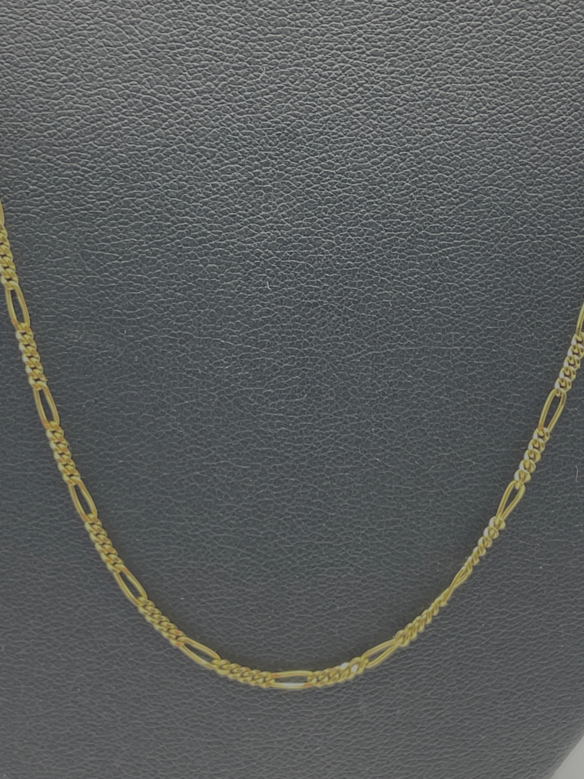 333 Gold 8 K Halskette Figaro Kette Juwelier L 50,5 cm B 2 mm unisex gepflegt1