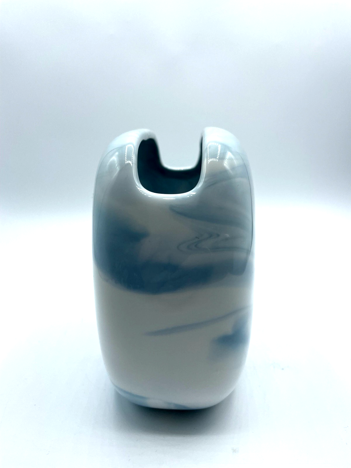 Rosenthal Porzellan Vase studio-linie Babyblau-Weiß Marble Queensberry H 18 cm1