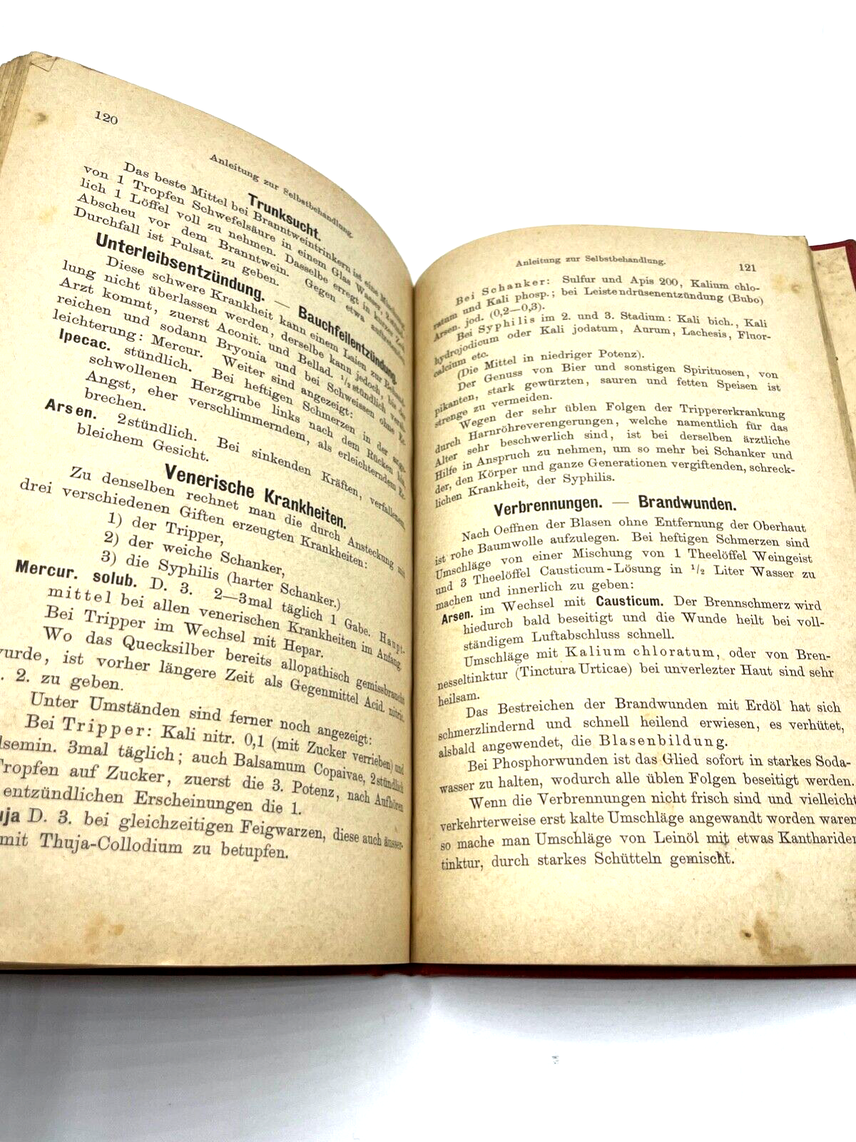 Buch Der Volksarzt Anleitung Selbstbehandlung Homöopathie Naturheilkunde um 19206
