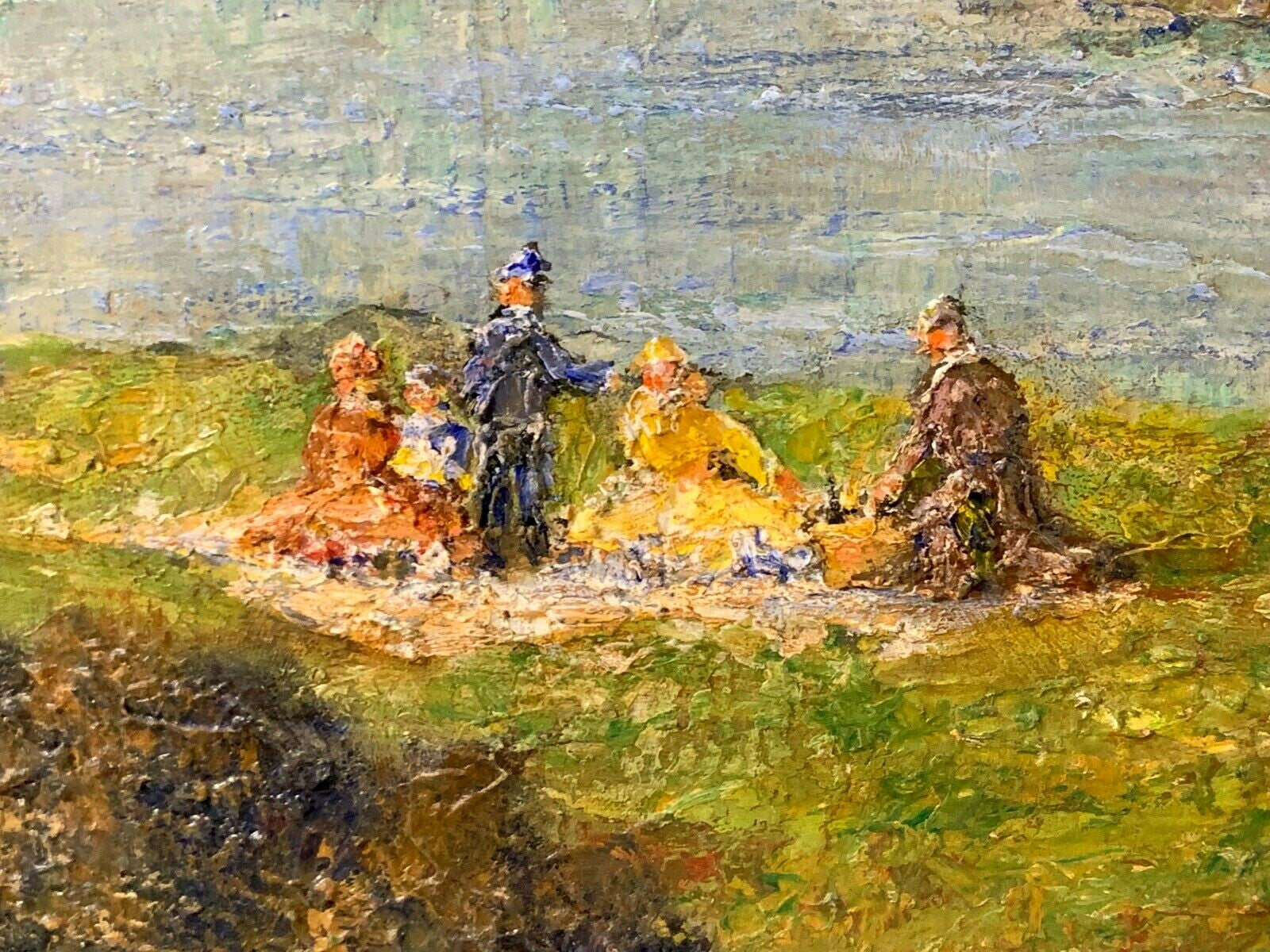 Wolfgang Heinz Unger *1929 - Wanderrast - Öl auf Holzplatte - gerahmt - signiert2
