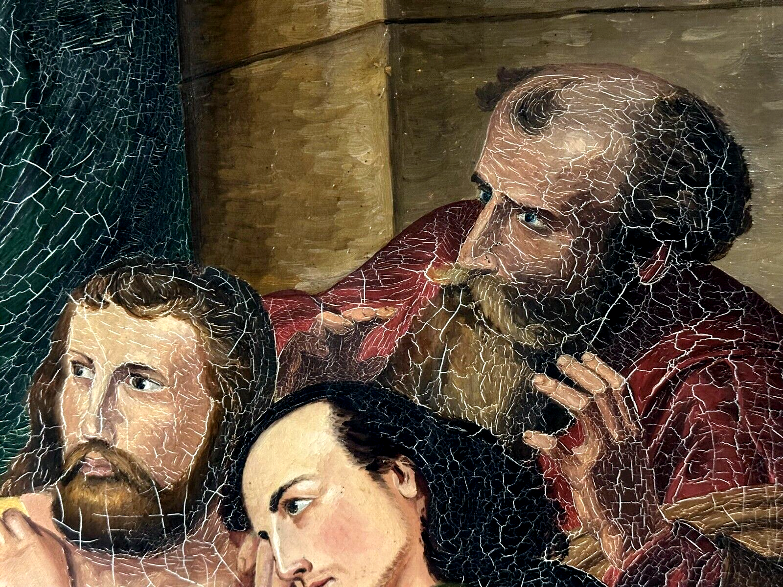 Öl auf Leinwand - Jesus und Judas - K. Junginger - Kopist nach Adolf Schmitz10