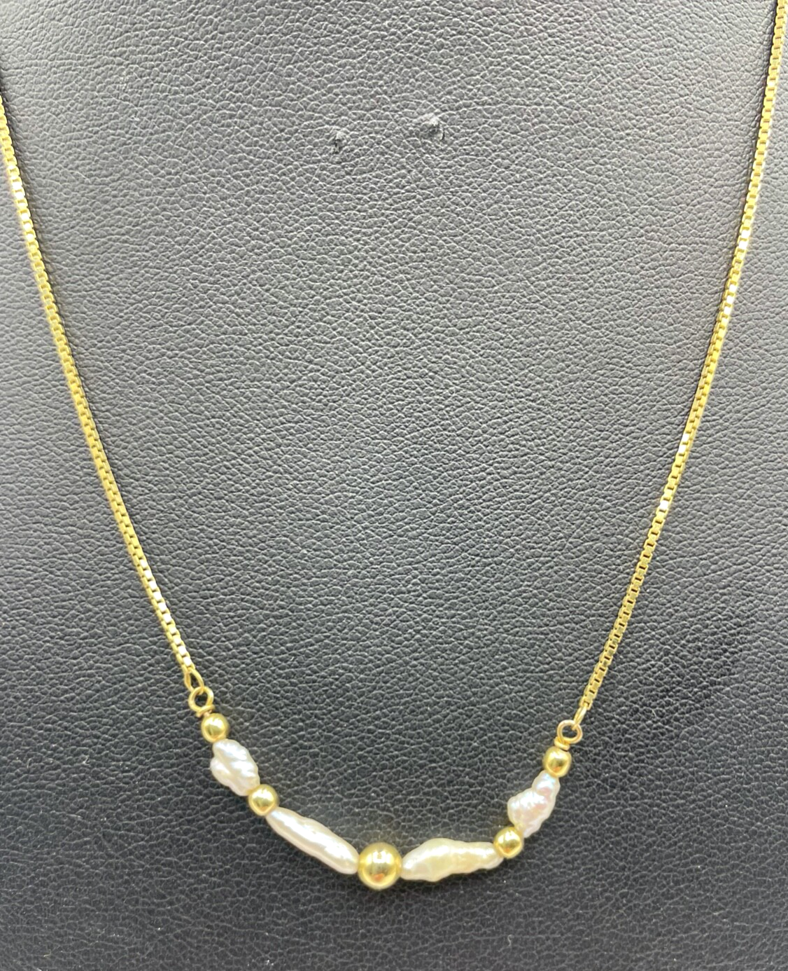 333 Gold 8 K Halskette Collier Juwelier Biwa Perlen zeitlos Chic L 40,5 cm1