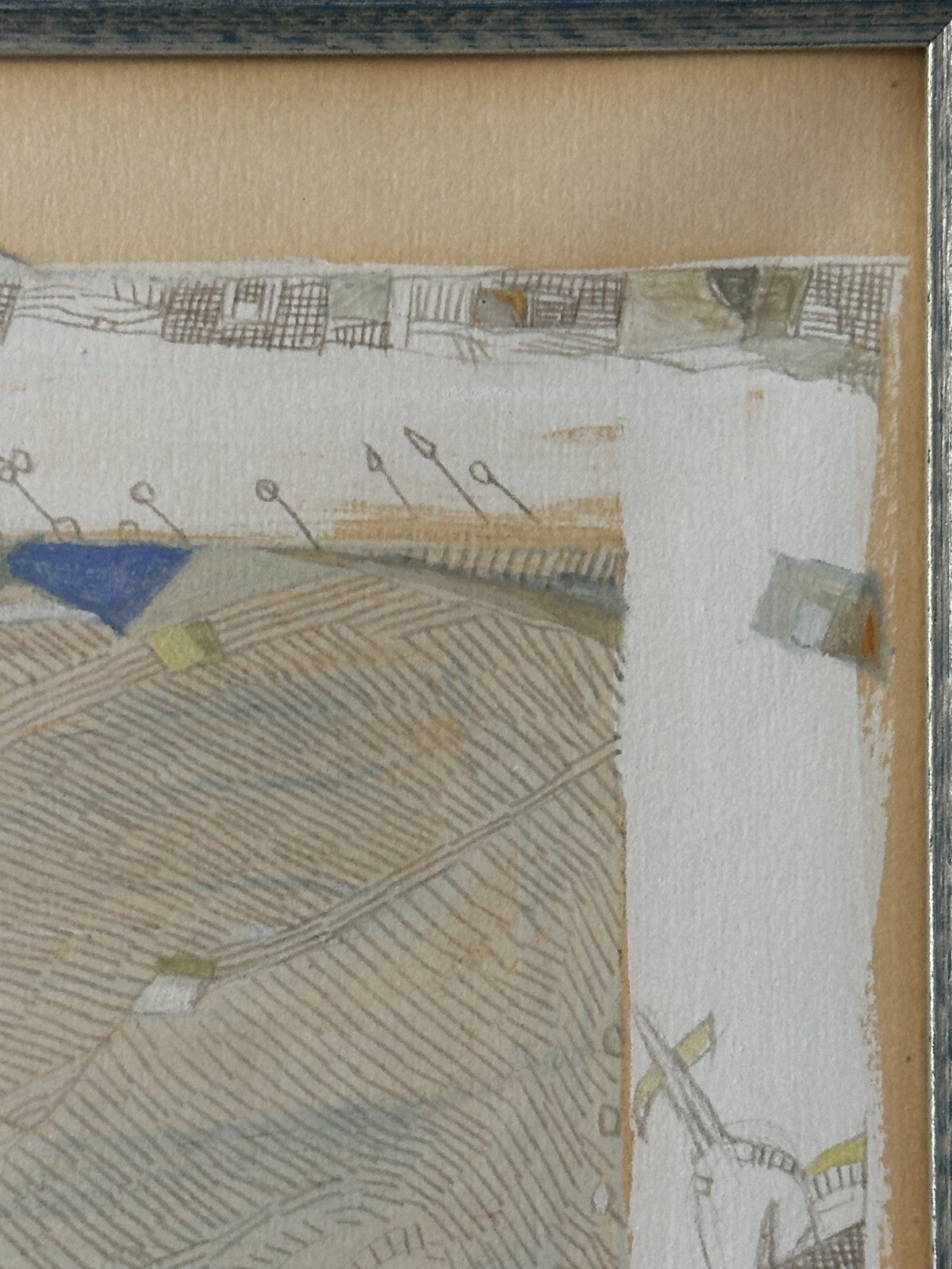 Tempera auf Papier - 'Botschaft der Nacht und des Windes' - Jorge Ponce 19873