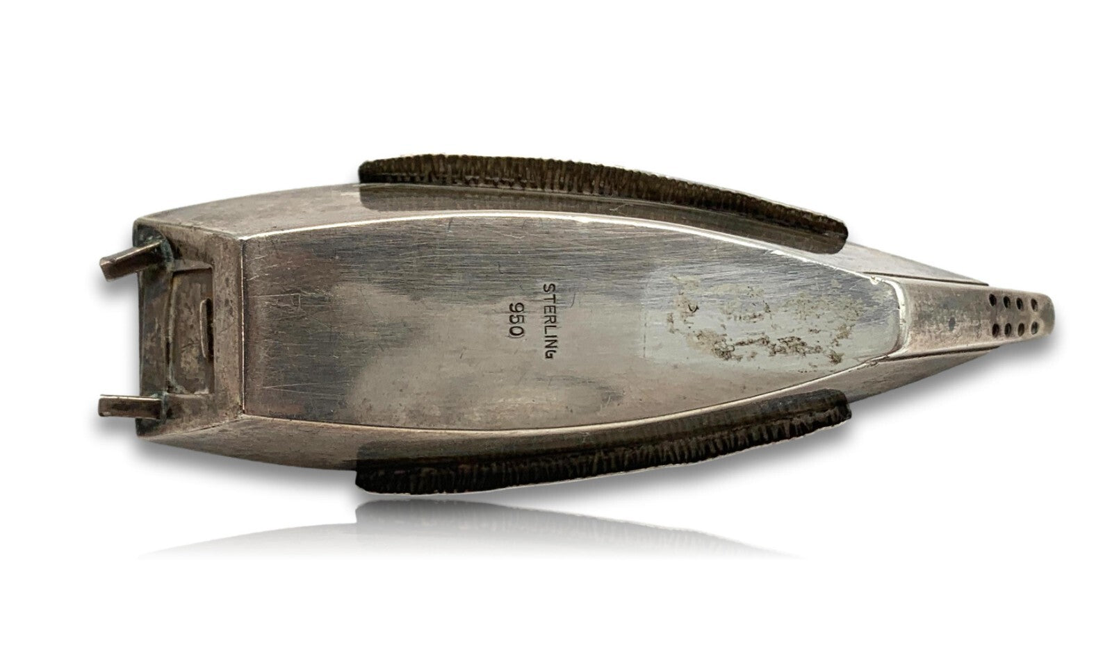 Miniatur Sampan Boot Gondel - 950er Sterling Silber - Salzstreuer - Handarbeit9