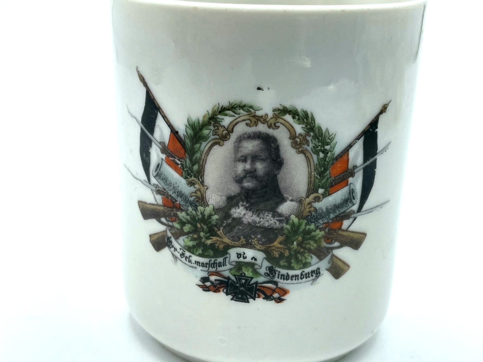 Antik Porzellan Tasse Hindenburg 1914 Deutsch WK1 Militaria Patriotika4