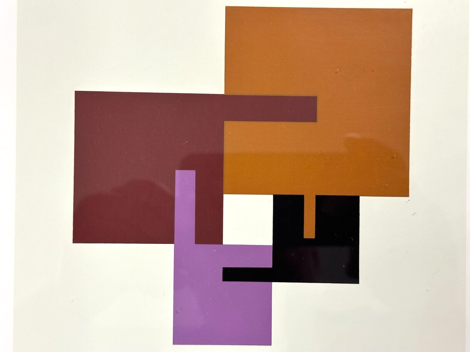 Anton Stankowski - Siebdruck - Untitled - geometrische Komposition - signiert2