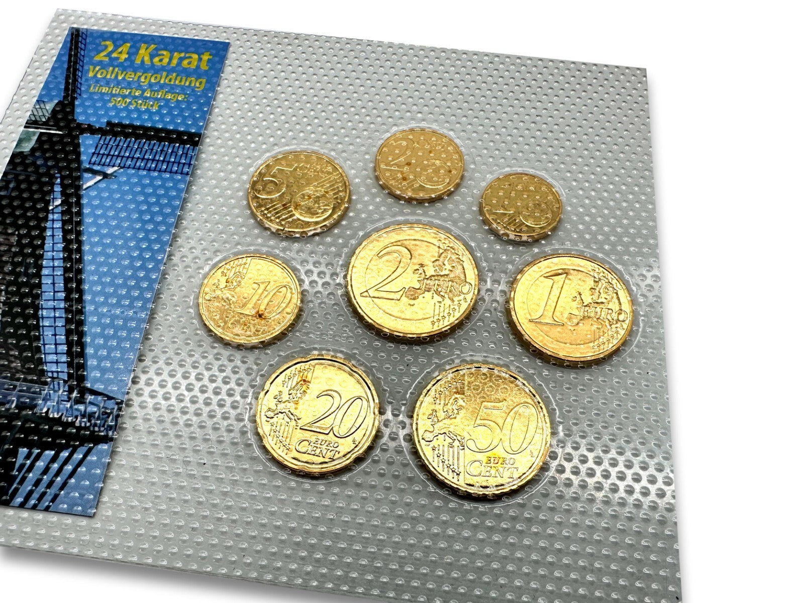 Niederlande KSM Kursmünzsatz 2007 Euro € - 24 ct vergoldet - Limitierte Edition1
