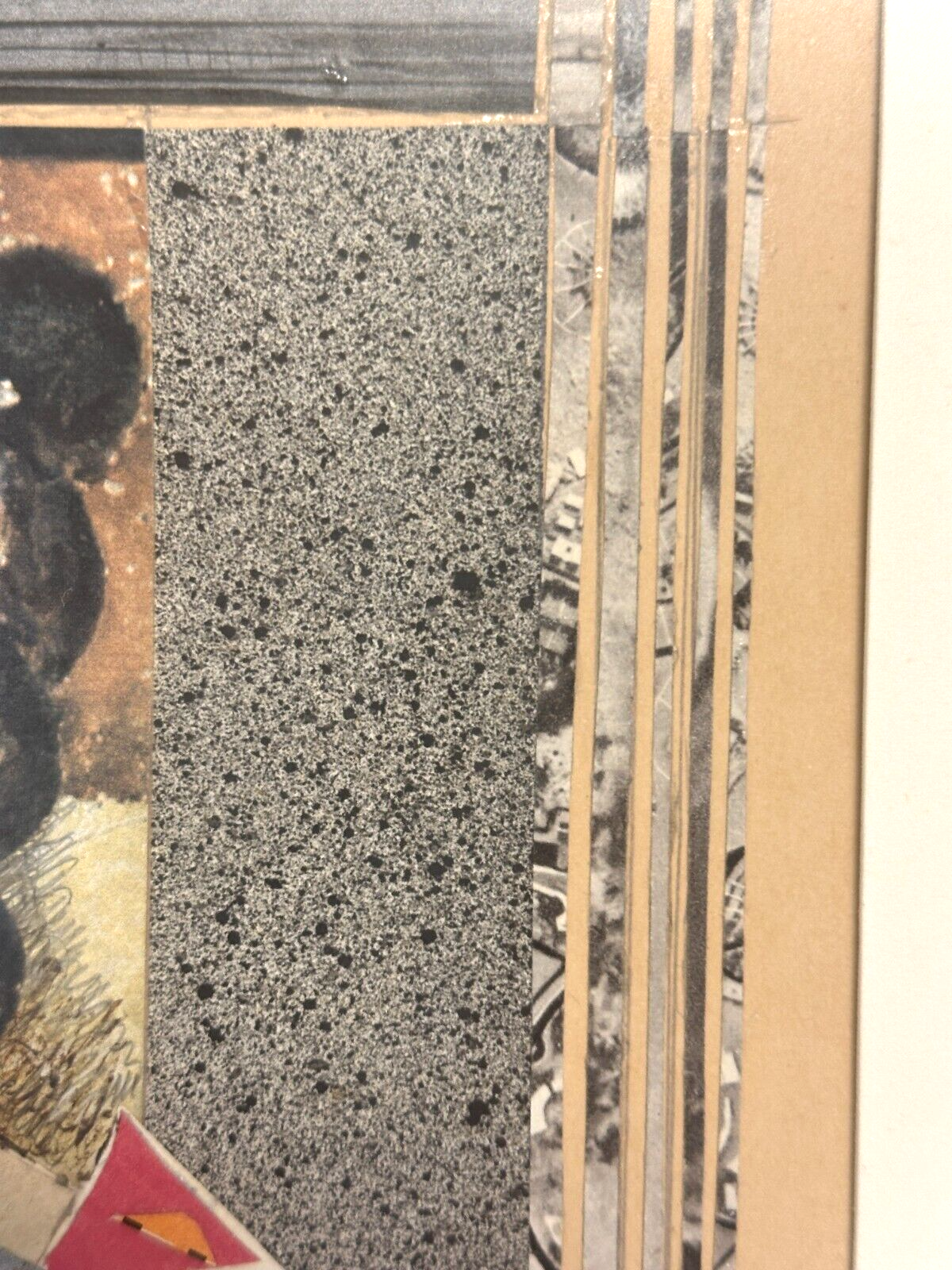 Gottfried Salzmann - seltene Collage - 1969 - signiert - gerahmt hinter Glas3