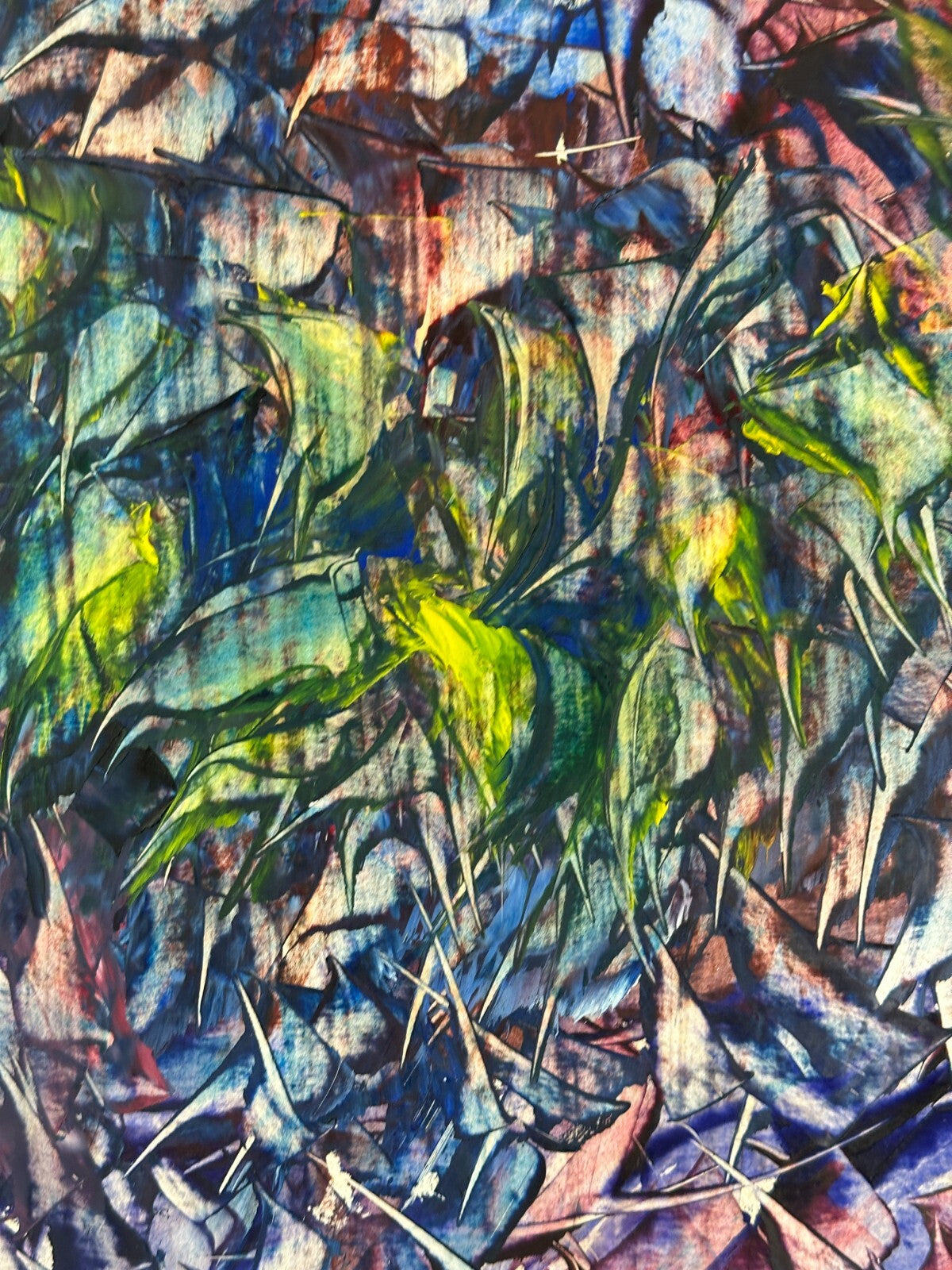 Alfred Tatzel - Öl auf Hartfaser - Mutationen - farbliche Komposition - signiert7