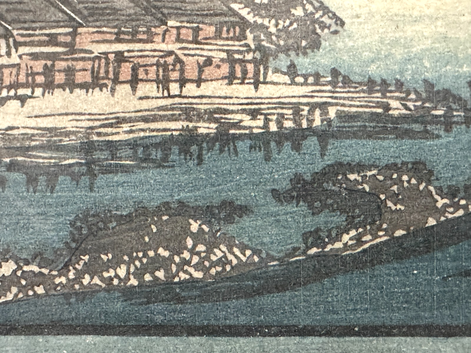 Andō Hiroshige – „Herbstmond bei Ishiyama“ – Ukiyo-e Farbholzschnitt Omi Hakkei8