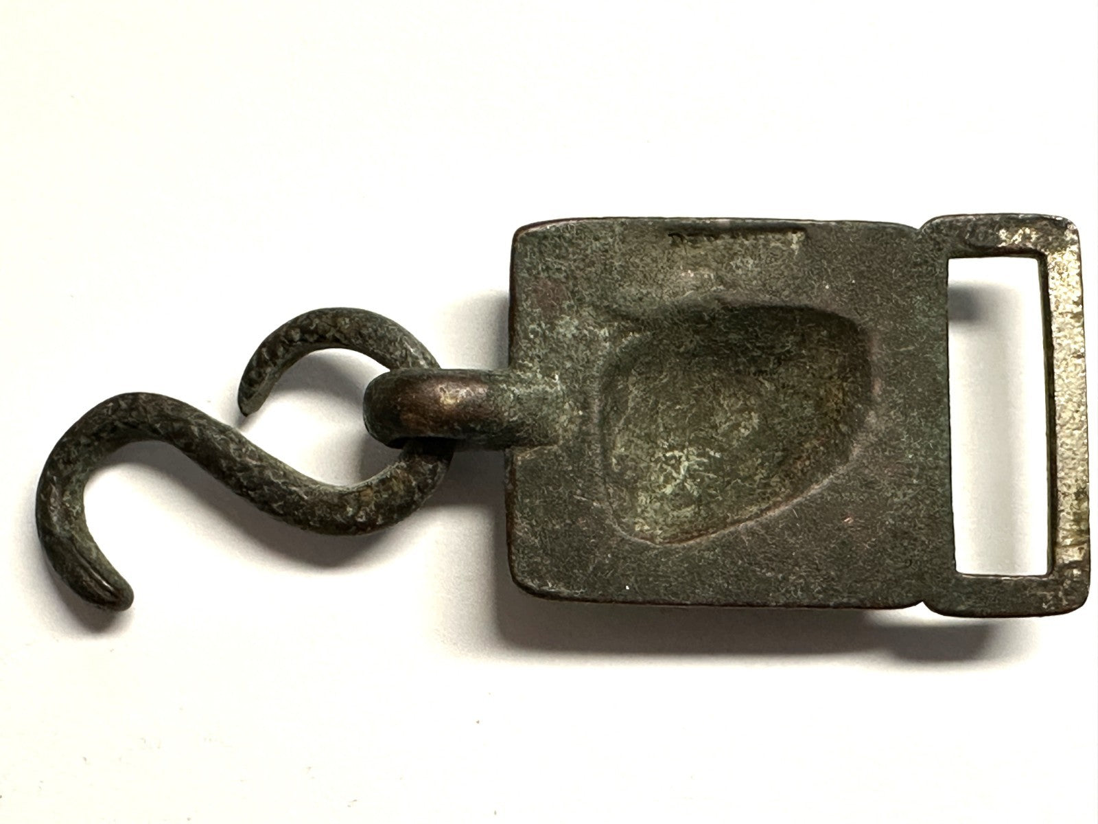 Zunft Gürtelhaken Fleischer/Metzger - Ochsenkopf - Messing/Bronze - um 1905