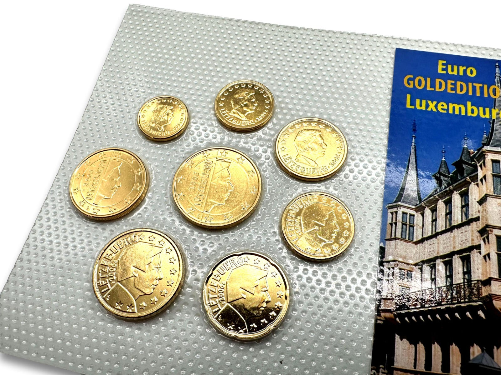 Luxemburg KSM Kursmünzsatz 2006 - Euro € - 24 ct vergoldet - Limitierte Edition1