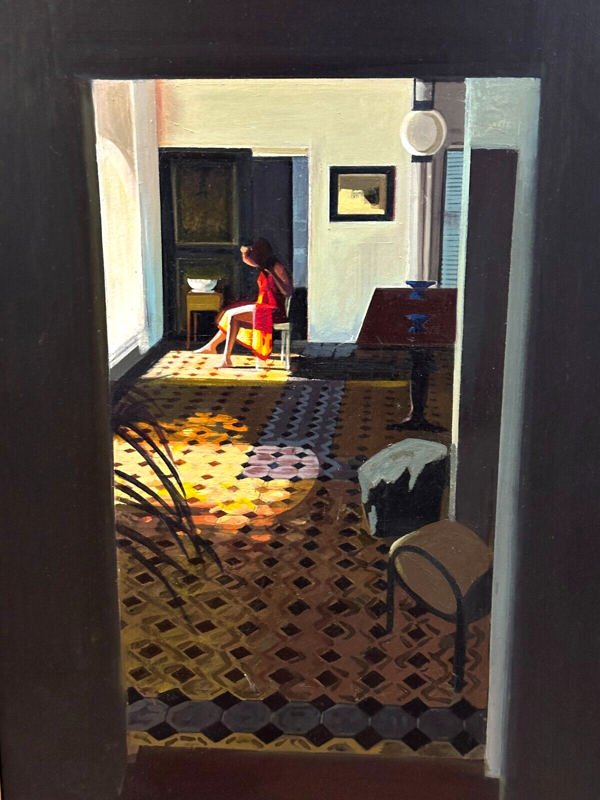 Behi Shamiri - Interno E Luce II - Öl auf Leinwand - gerahmt & signiert1