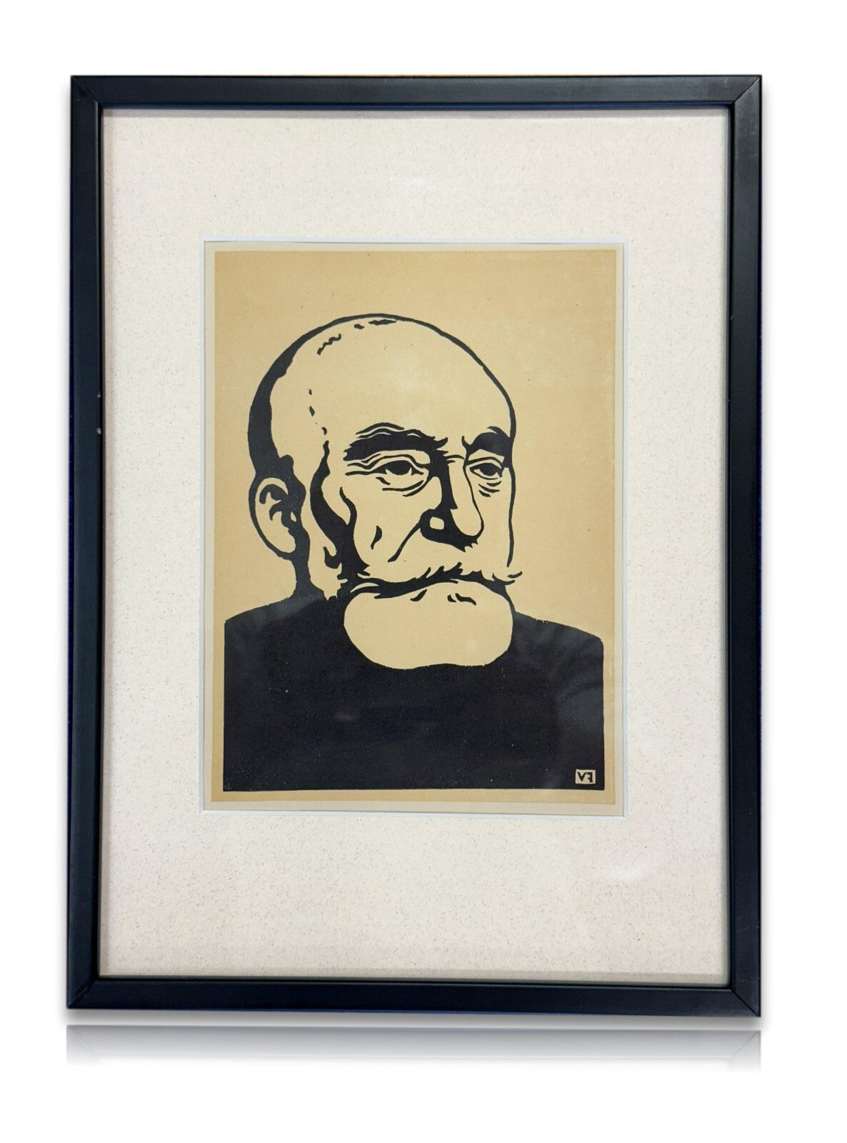 Félix Vallotton – Holzschnitt "Pierre Puvis de Chavannes“ – ca. 1903 – Original0