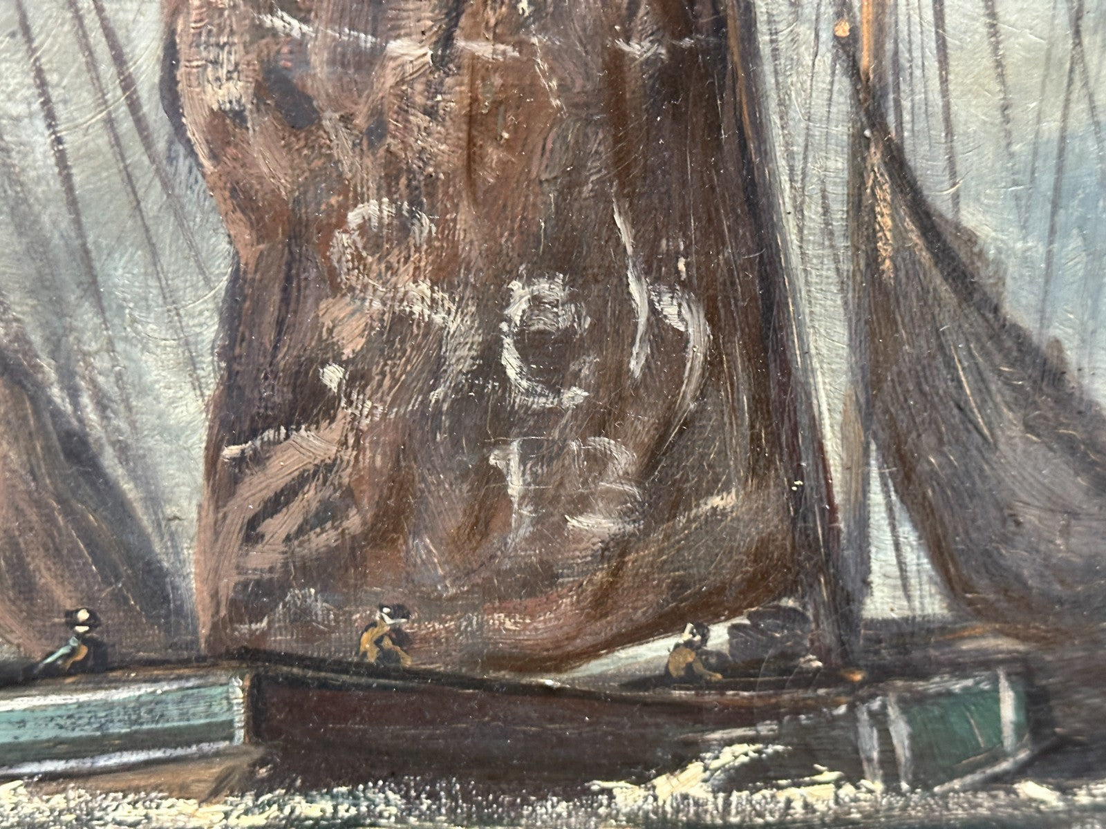 Niederländische Schule um 1900 – Fischerboote im Seegang - nach Hendrik W Mesdag8