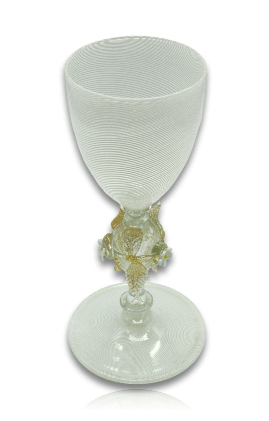 Murano - Glaskelch - Art Glass Design - Salviati - Goldstaub Einschmelzung1