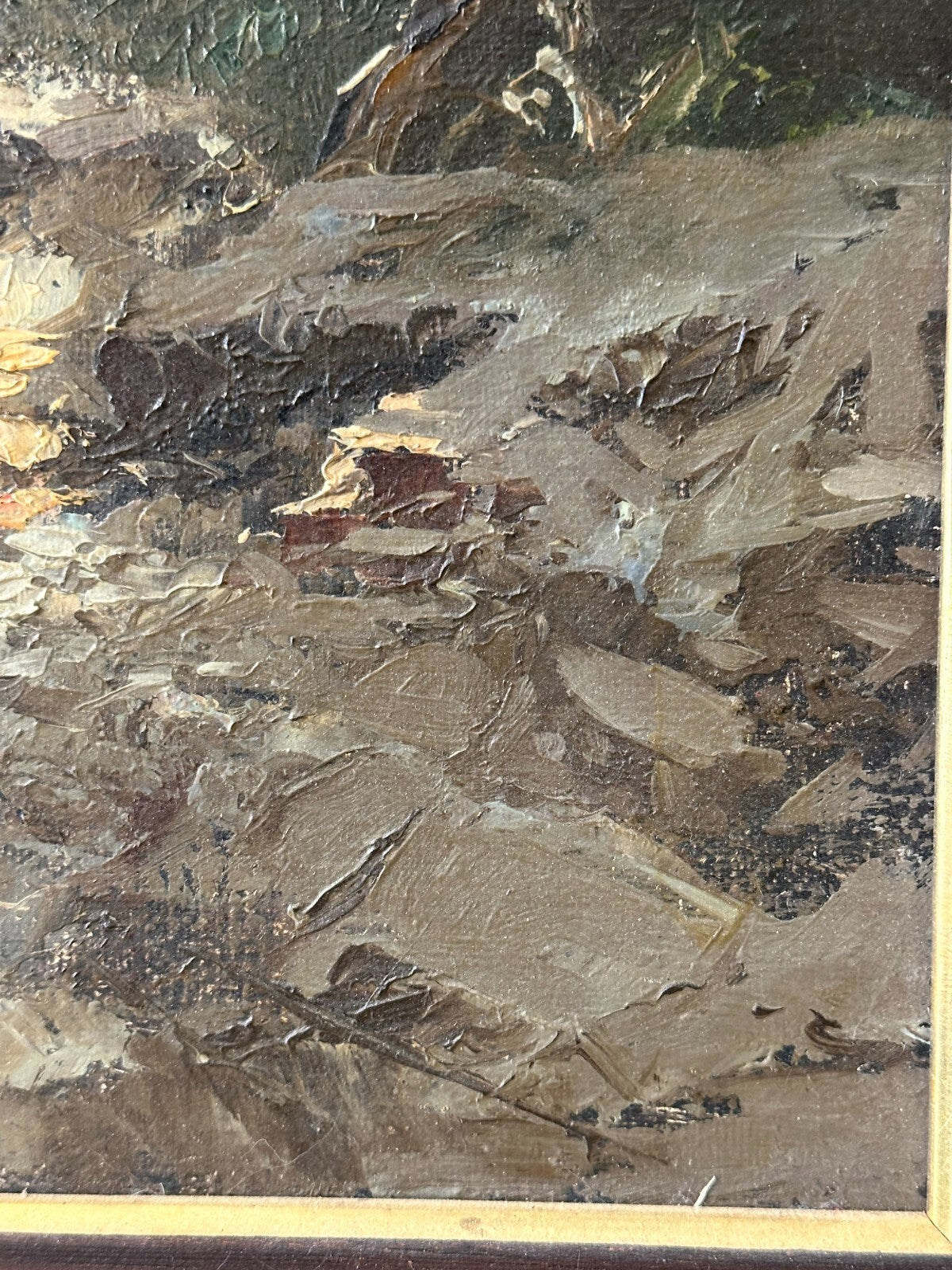 Öl auf auf Leinwand - Saastal Saaservispa - Johann Joseph Geisser 1824–189411
