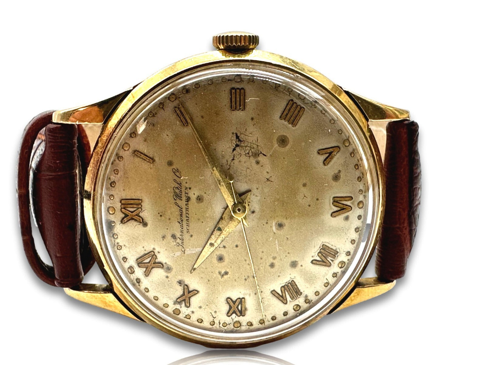 IWC Schaffhausen - Herrenuhr Aufzug - Cal. 86 - Bj 1948/49 - 18ct 750er Gold4