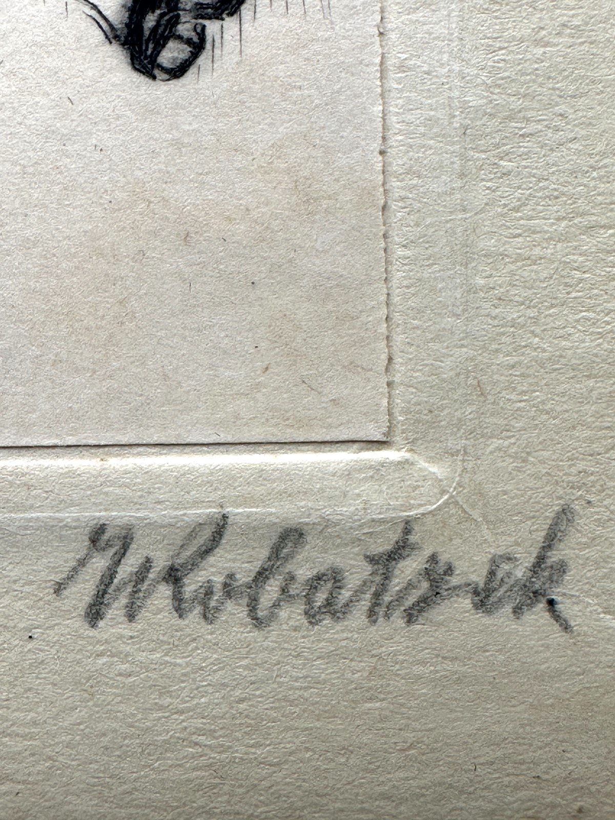 Wenzel Wobatzek - Orig.-Radierung - Musizierender Mann unter Baum - Signiert9