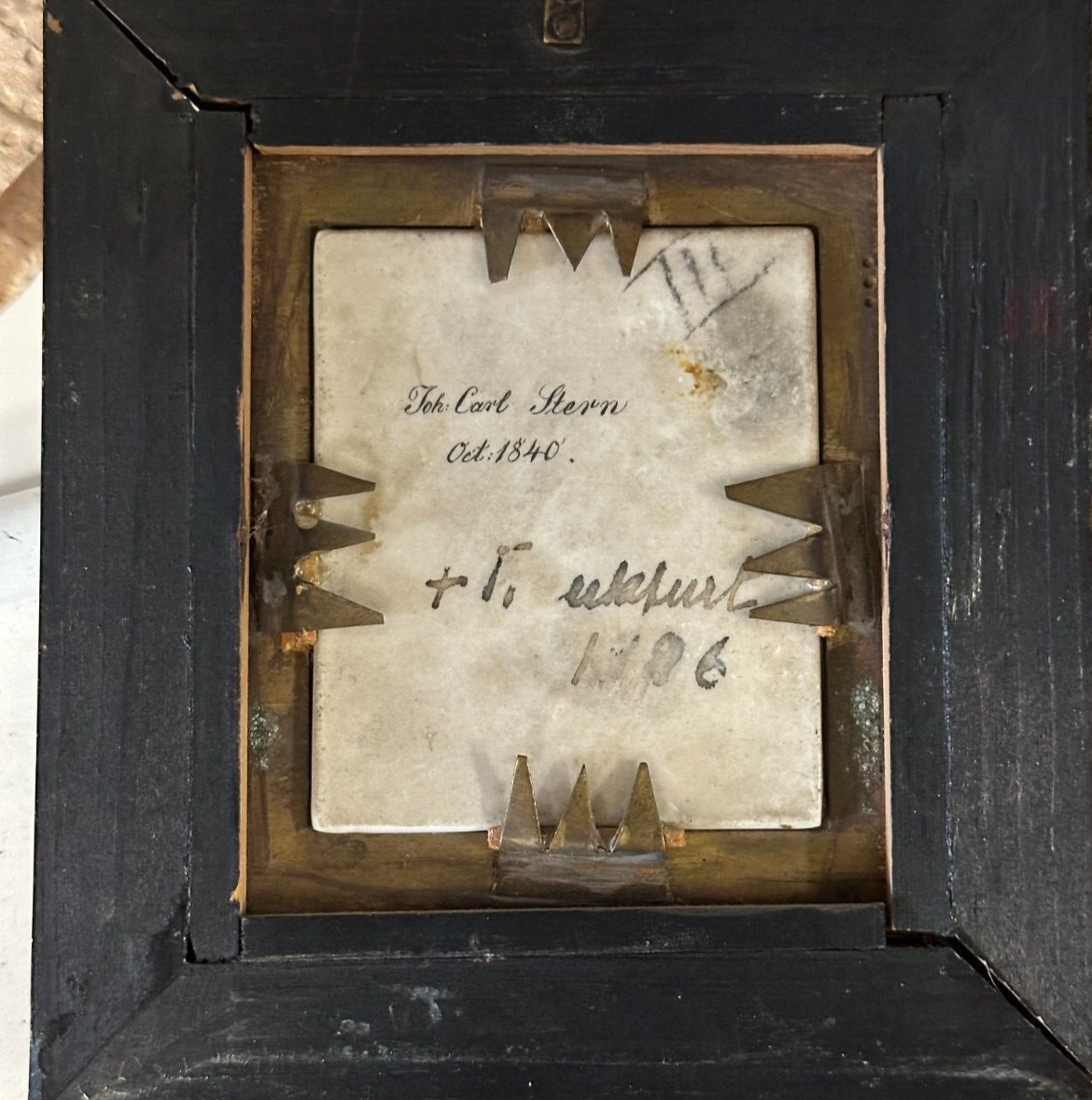 Miniatur Lupenmalerei 1840 - Johann Carl Stern 1823-1886 - Signiert - Gerahmt7