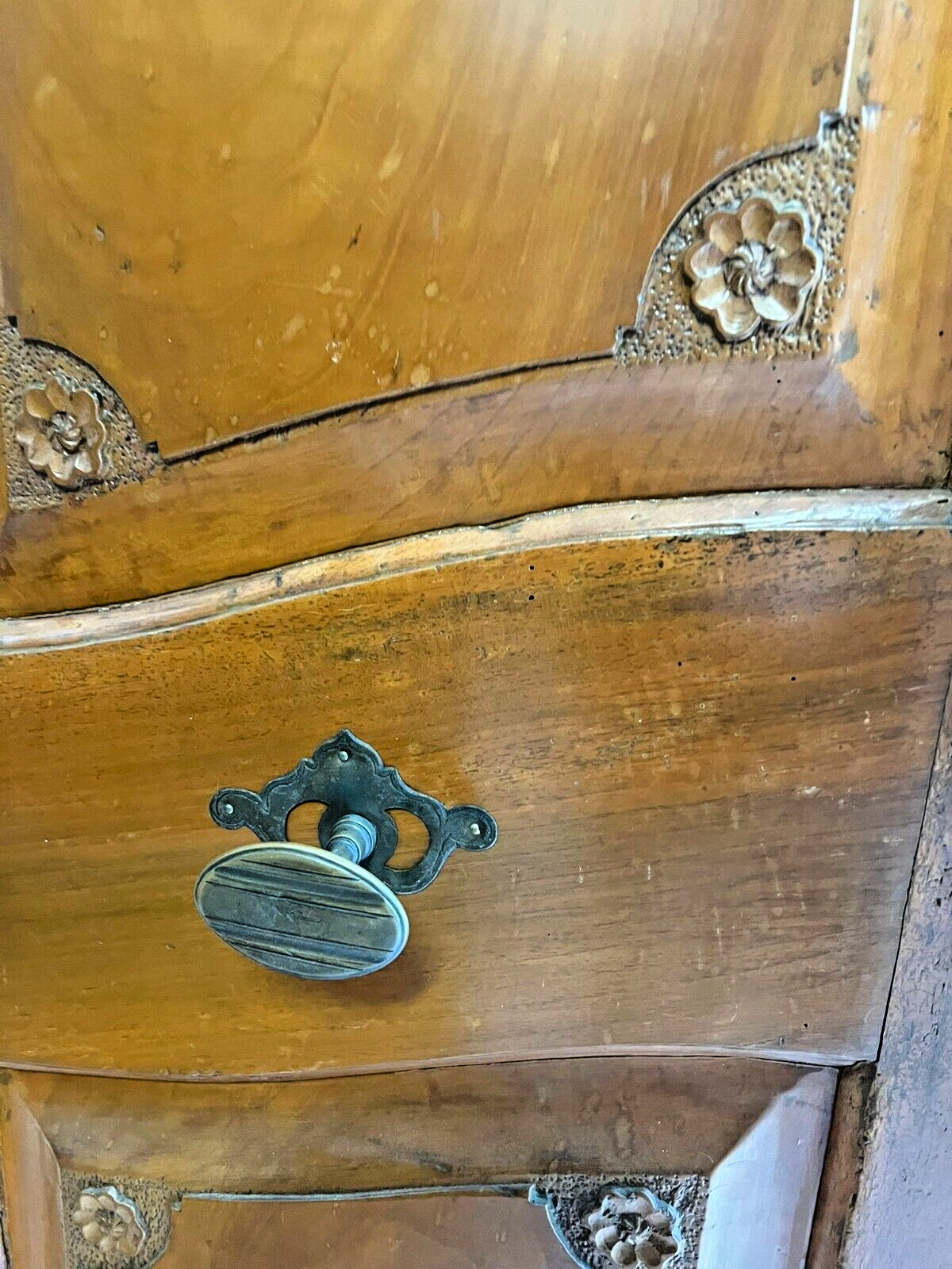 barocker Bodensee Schrank Kleiderschrank Hallenschrank - um 1800 - Kirschholz4