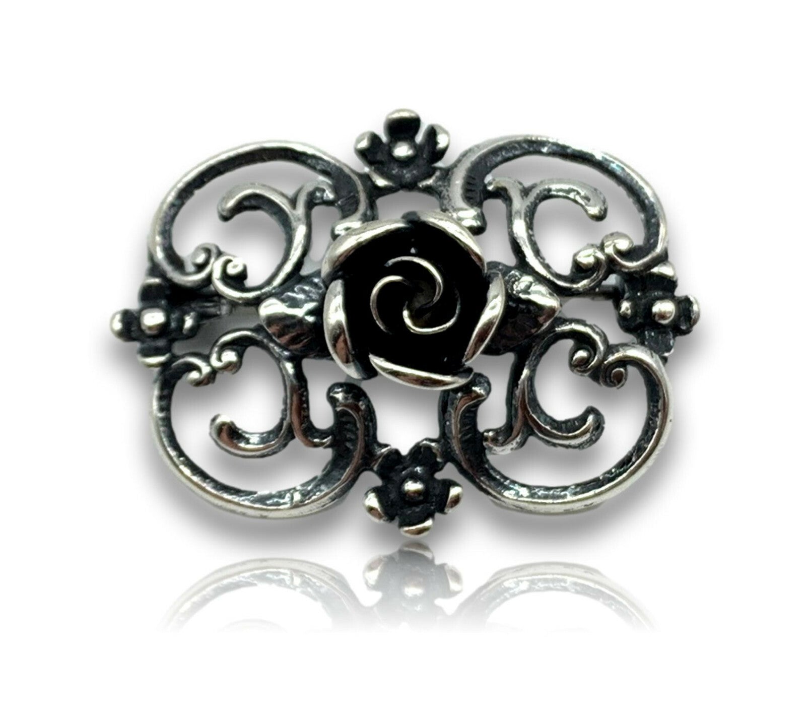 TEKA Theodor Klotz Pforzheim - Silber 925 - Brosche - Rose0
