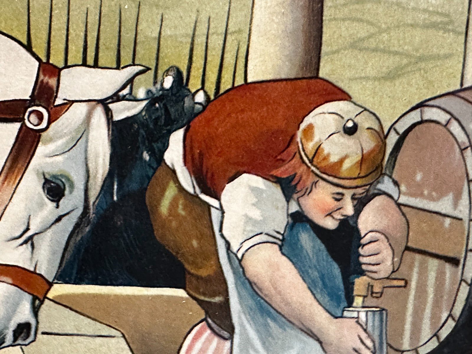 Großformatiges Werbeschild „Staufen-Bräu“ – J. Rau, Göppingen – um 1920/303