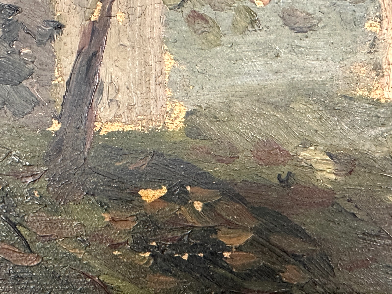 Öl auf Leinwand - Impressionismus - Kirche mit Zwiebelturm - gerahmt unsigniert6