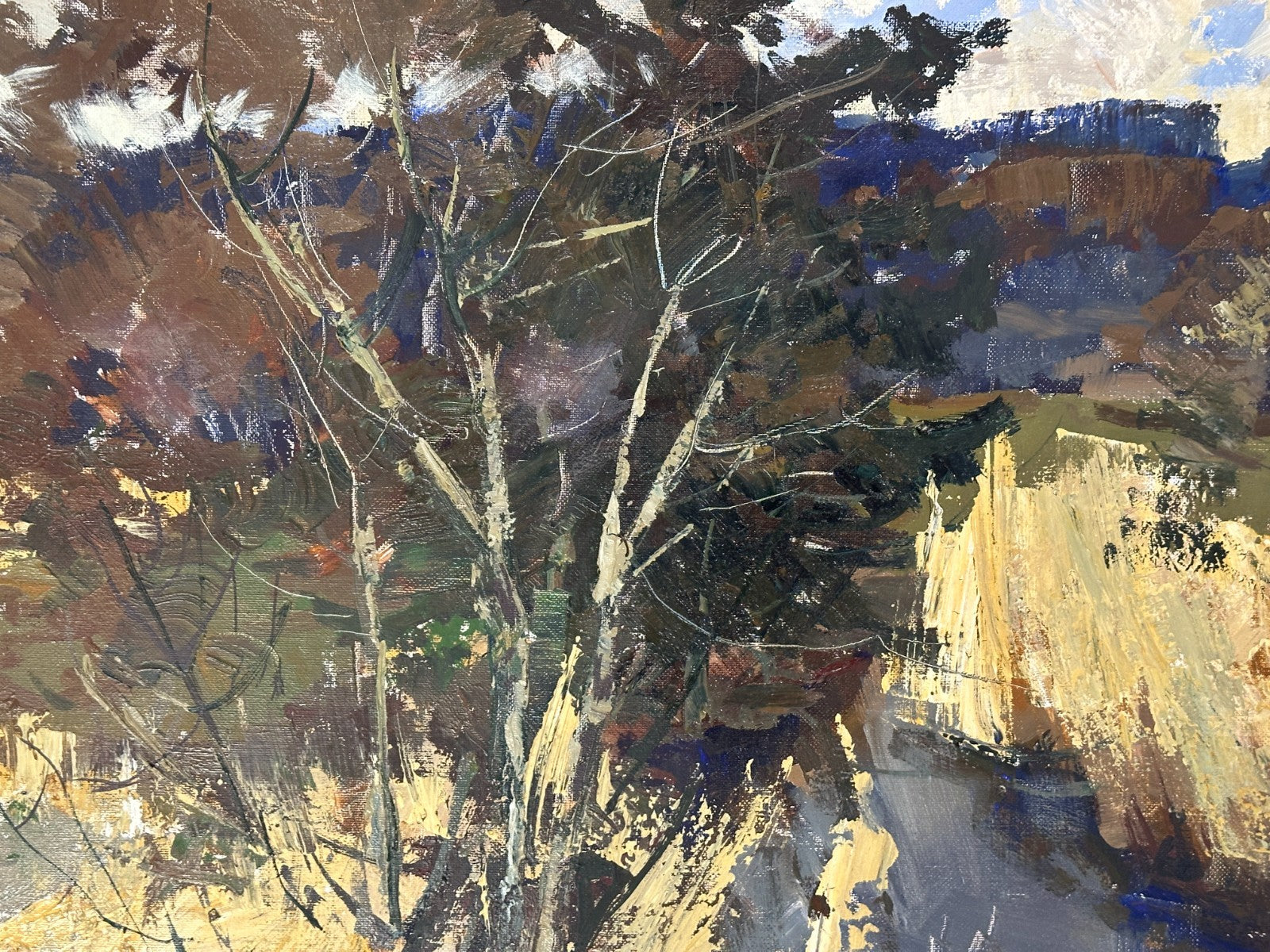 Robert Trätzl - Altwasser bei Stegen/Ammersee - Öl auf Leinwand - signiert2