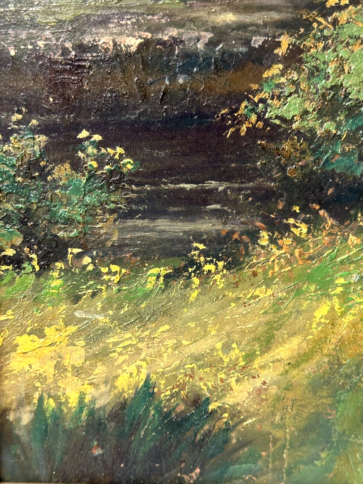 Wilhelm Mergenthaler 1878-? - Öl auf Karton - Berglandschaft - gerahmt signiert4