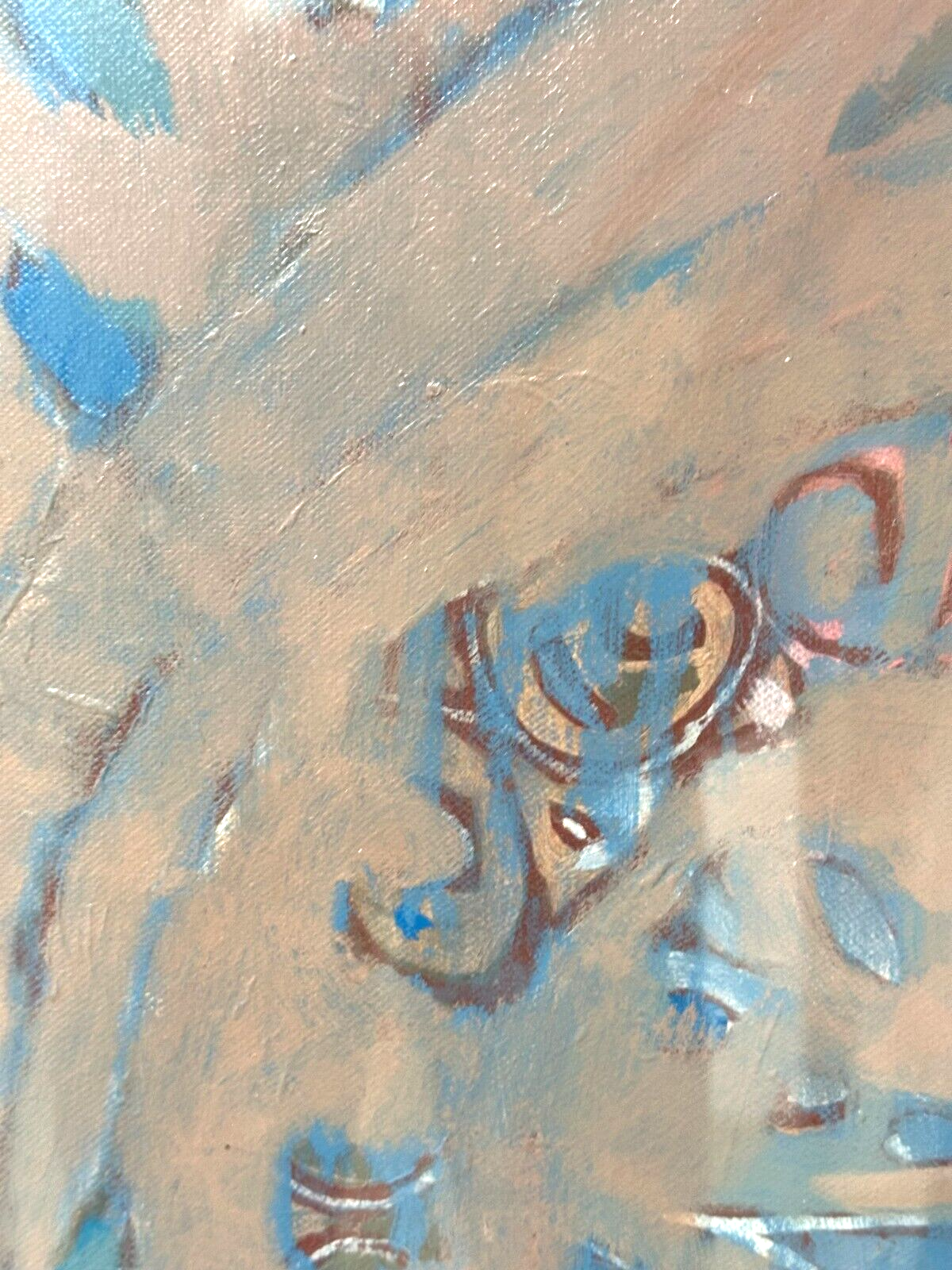 Edita Kadiric - Öl auf Leinwand - großes Akt Gemälde - signiert hinter Acrylglas4