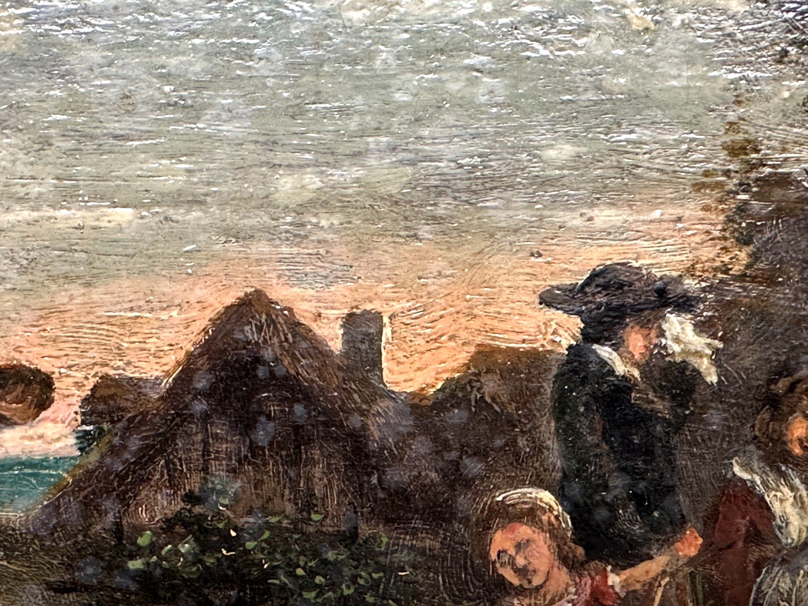 Genregemälde mit Kinderszene - Öl auf Holz - um 1870 – in originalem Rahmen7