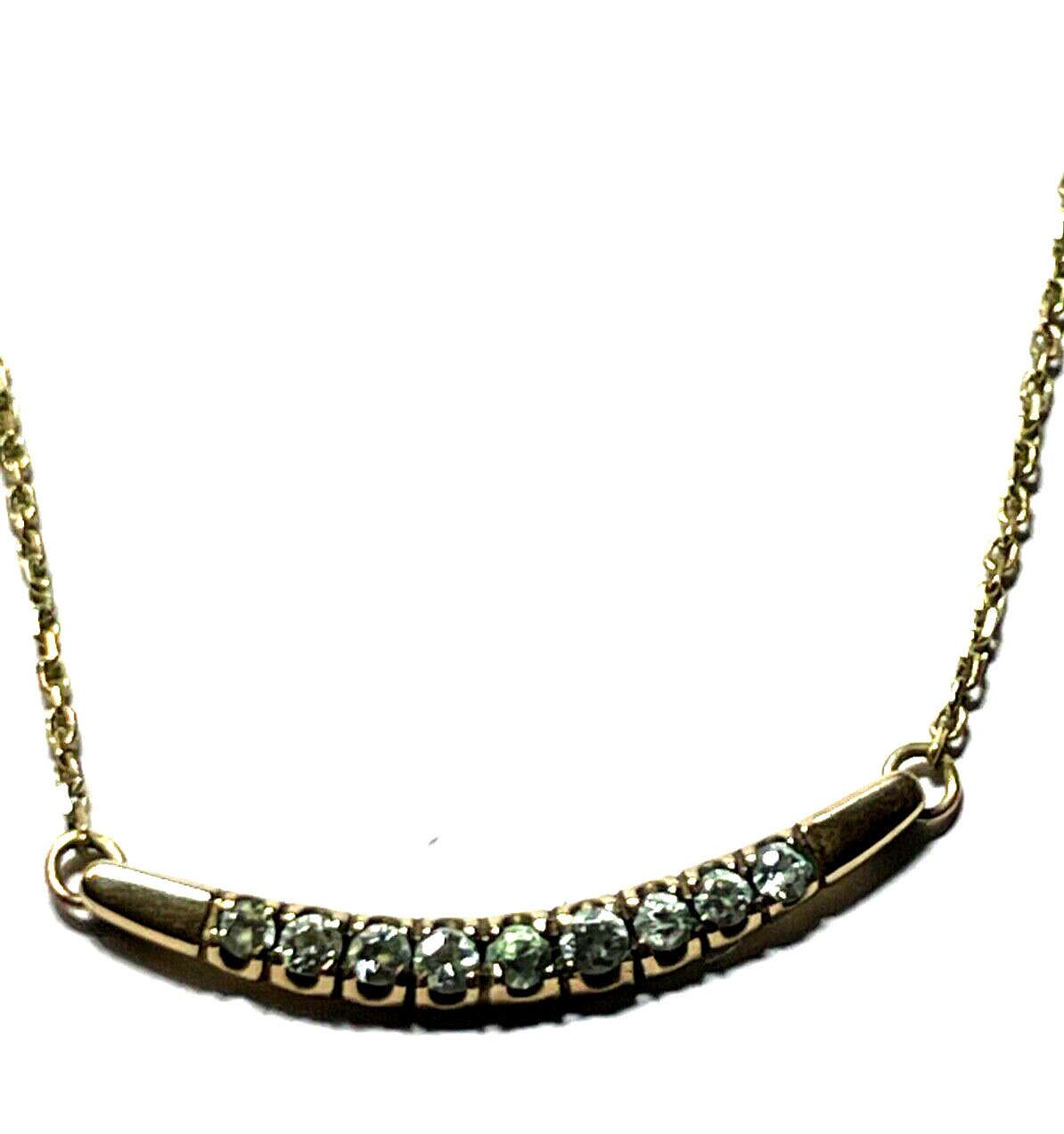 333 Gold 8 K Halskette Collier 9 Weißtopas Juwelier zeitloser Chic L 41 cm4