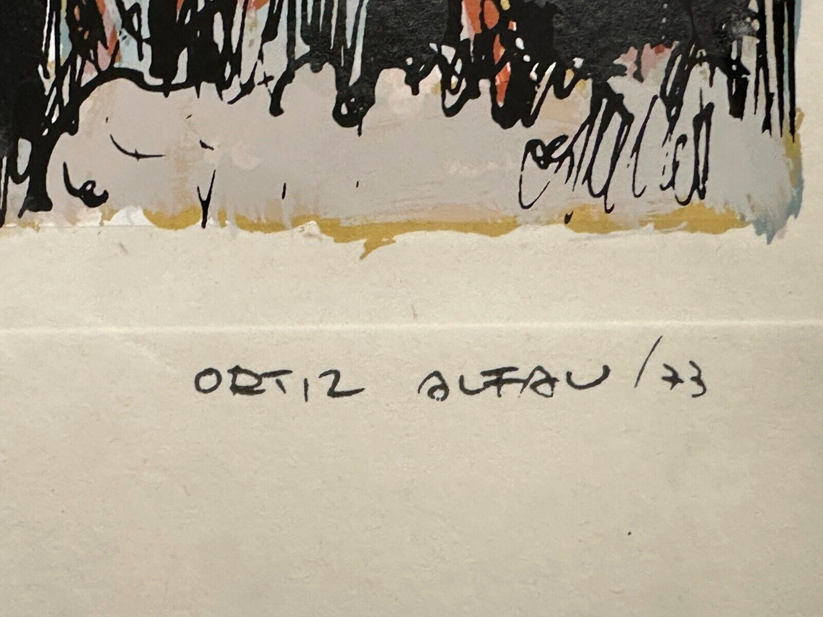 Ortiz Alfau 1935-2000 - Farbserigraphie - Paris 'Place dz Tertre' - 19736