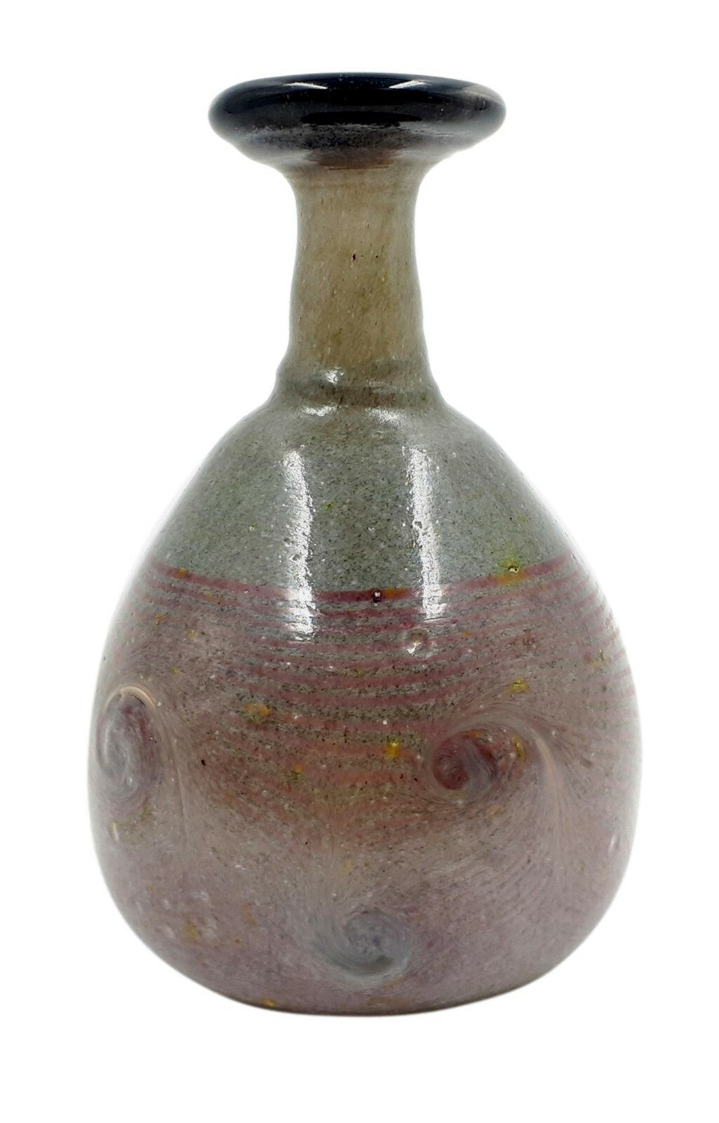 Erwin Eisch Vase - Frauenau 1981 - Künstler Glas - Abriss - signiert und datiert0