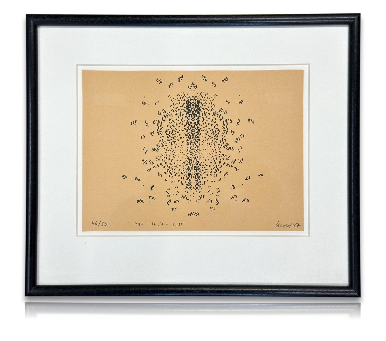 Georg Herold signiert – Originalgrafik 1997 – Auflage 46/50 – Abstrakt Modern0