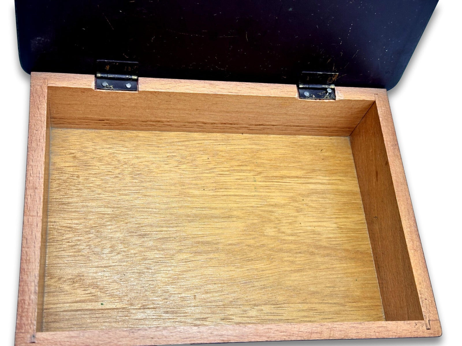Jäger Schatulle Zigarrenbox Kiste - Messing Hirschkopf Motiv - 20er 30er Jahre8