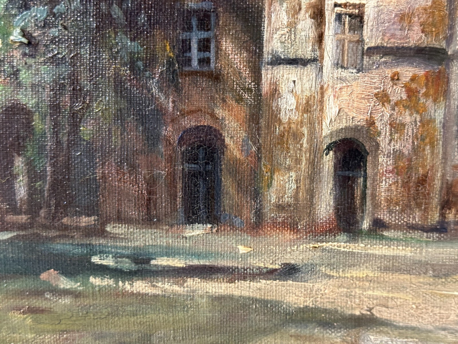 Öl auf Leinwand - Hermann Wolff - Hegereiterhaus Rothenburg a. d. T. - signiert8