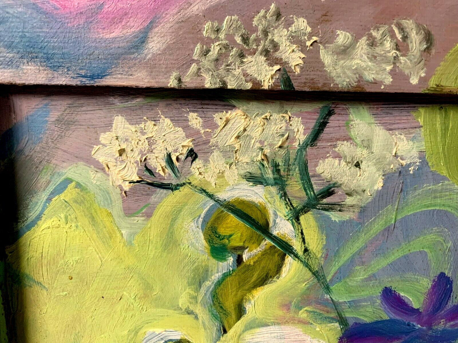 Margret Hofheinz-Döring - Blumen im Park - Öl auf Karton - 1968 - signiert2