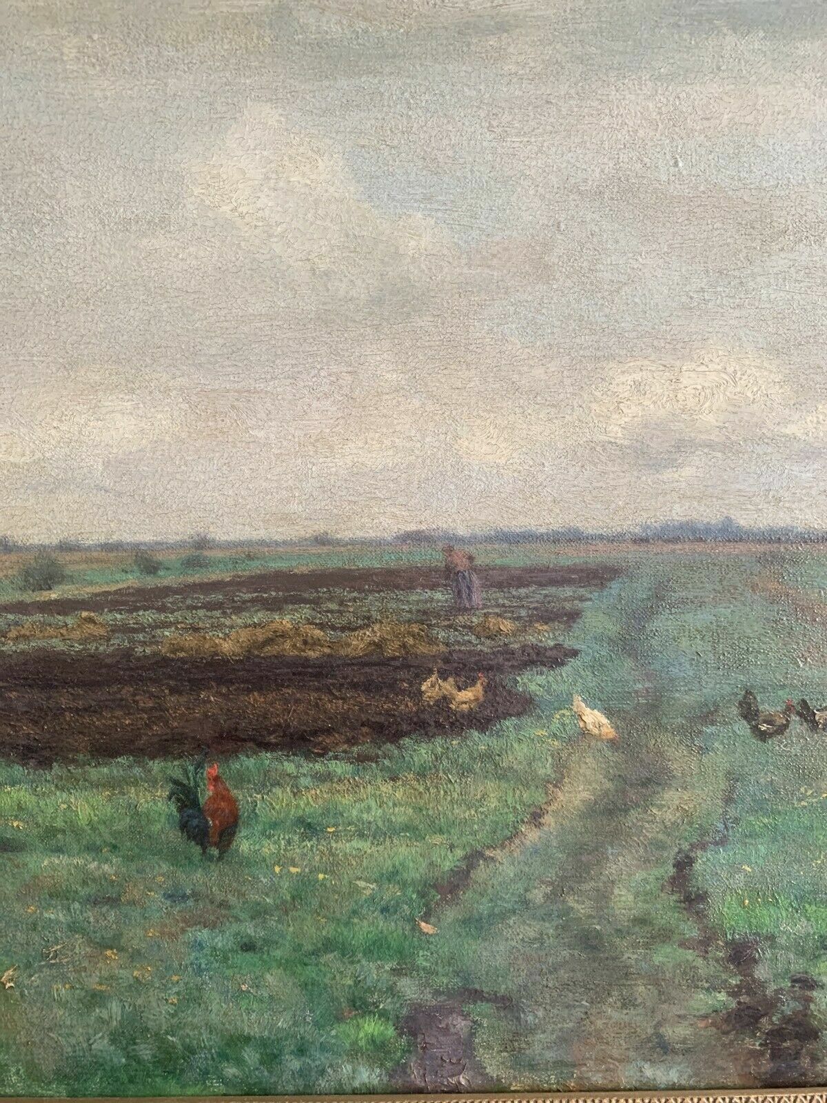 Georg Flad - Dachauer Landschaft - 1889 - Öl auf Leinwand - signiert3