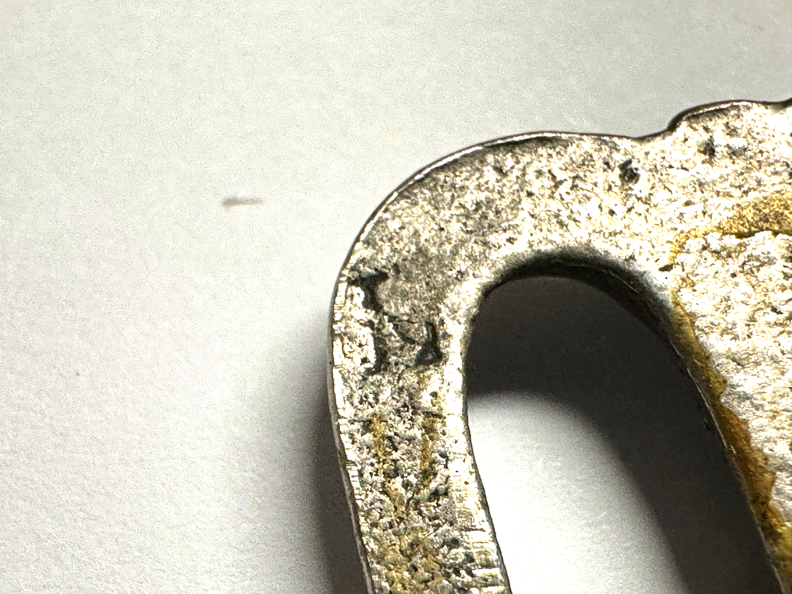 Metzger Zunft-Koppelschließe um 1920/30 – Doppel-Stierkopf - Schlangen-Haken11