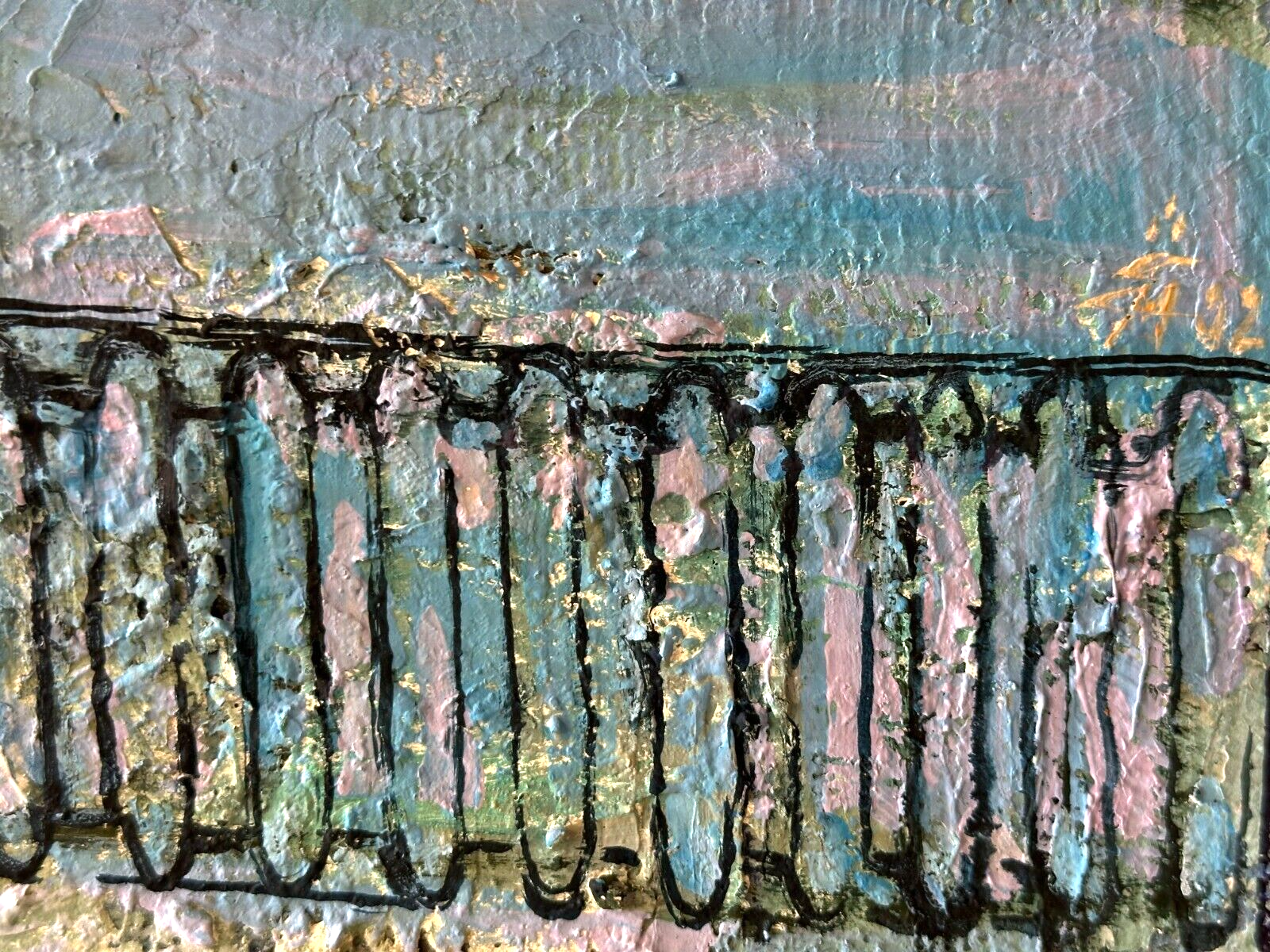 Öl auf Leinwand - Lisa Mikhailova - St. Petersburg Gribojedow-Kanal - gerahmt11