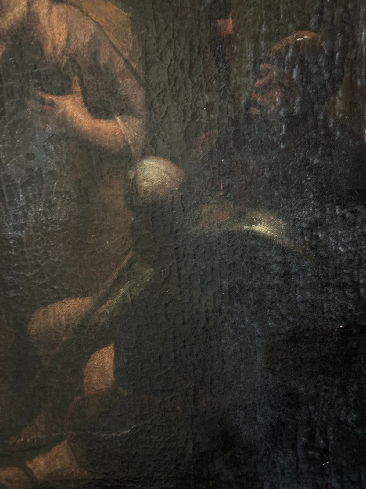 Ölgemälde „Biblische Szene mit Engel Raphael und Tobit?“ – um 18./19. Jh.8