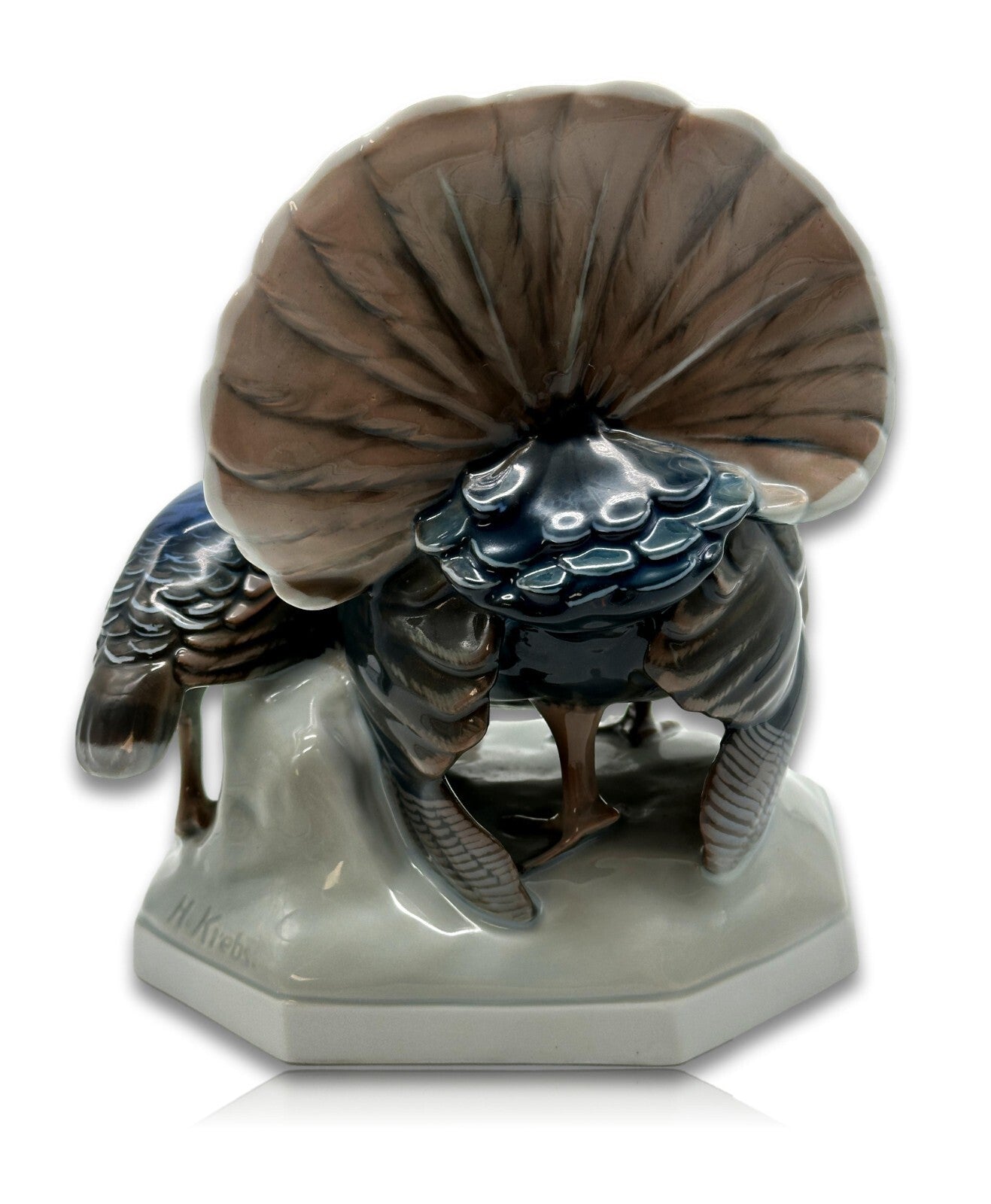 Rosenthal - Porzellan Figur - Hulda Krebs-Himmelstoss - Truthahngruppe ca. 19205