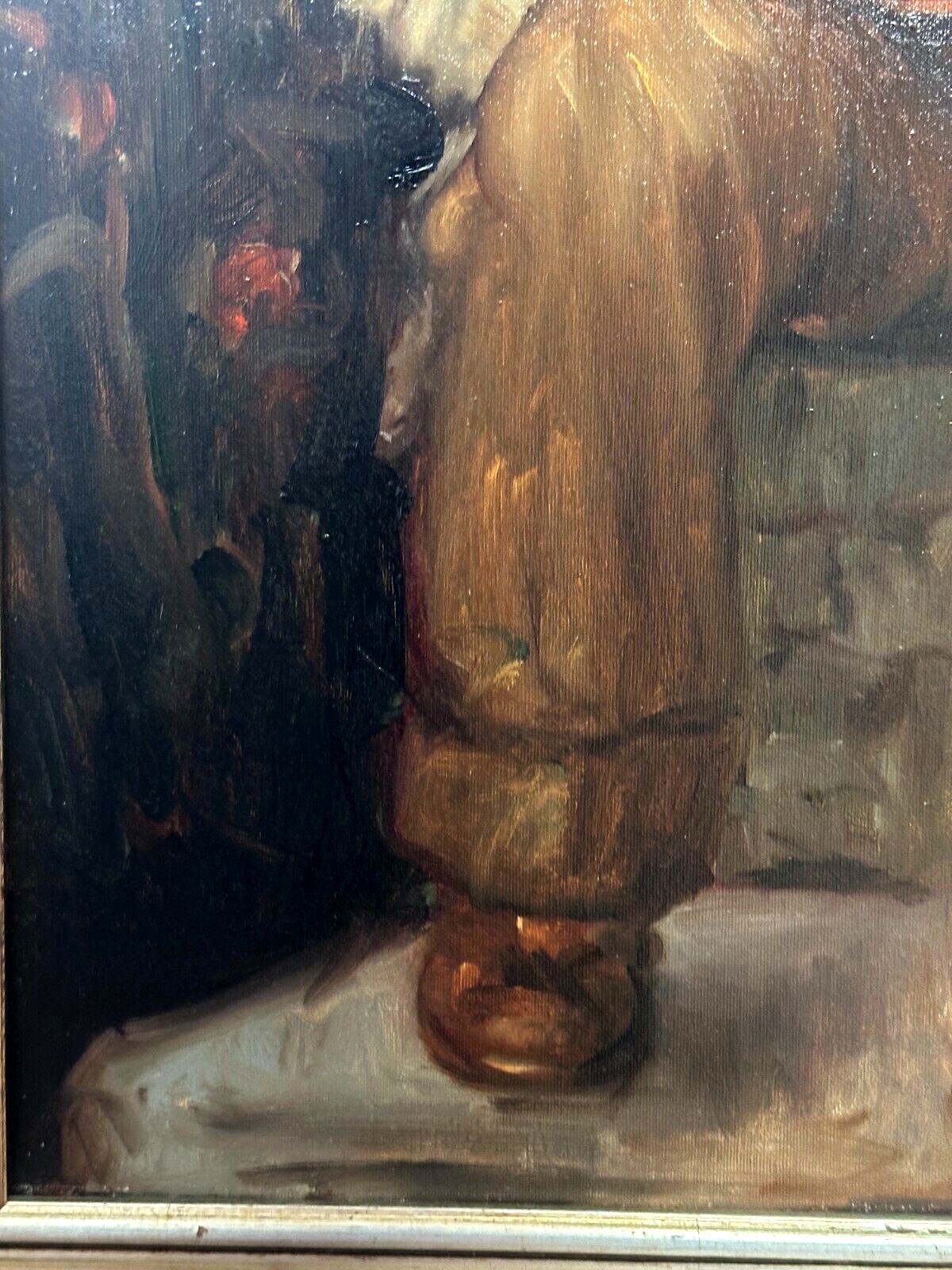 Öl auf Leinwand - Kinderportrait Knabe - gerahmt - signiert - sehr dekorativ4